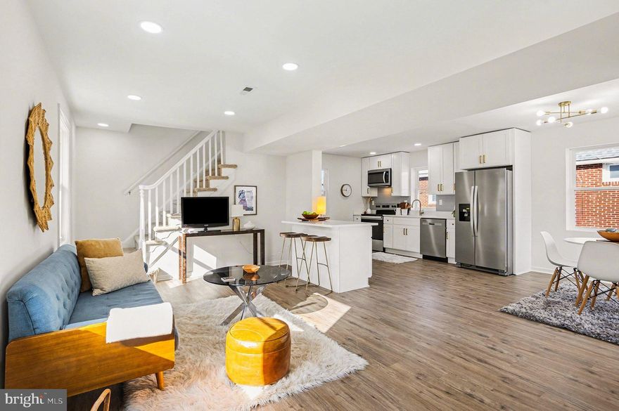 Welcome home to this beautifully updated brick residence, where classic charm meets modern comfort. A manicured front entry sets the stage for inviting interiors featuring  bright rooms with recessed lighting throughout, warm luxury LVP flooring, new carpet in the bedrooms, and a beautiful open kitchen with quartz countertops, stylish fixtures and stainless steel appliances.. The partially finished basement with a full bath and side entrance provides flexible space—ideal for a playroom, guest suite, home office, or multigenerational living. Step outside to a spacious, fully fenced backyard designed for family fun, pets, and entertaining. This home offers the perfect blend of style, functionality, and everyday comfort.