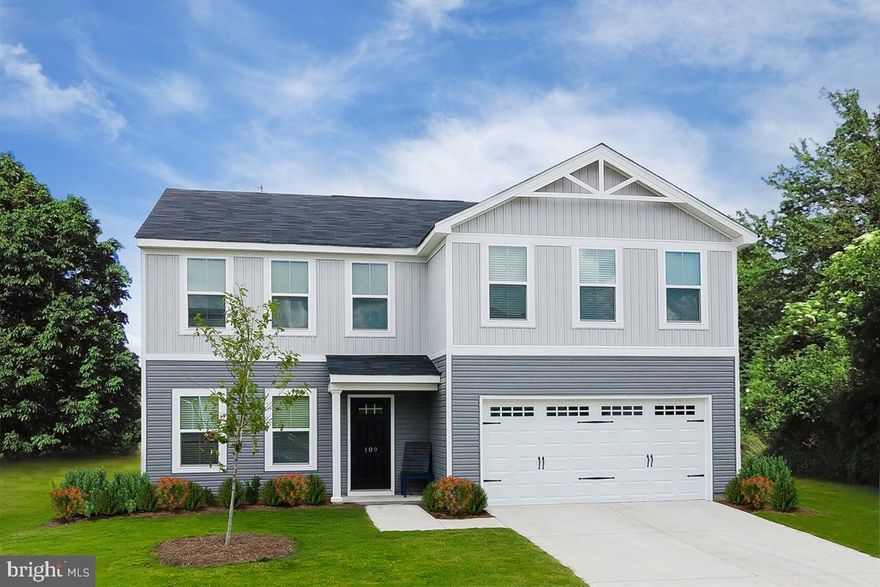 The ELM at Meade's Crossing, our newest Carroll County community located in Taneytown - just 10 minutes from Westminster. Ryan Homes give you the features you need at the price you want! 4BR + Loft or 5BR/2.5BA/2-car Garage, Built Smart, energy efficient, open concept home with custom designer interior and all appliances including washer/dryer. A lot of room and a lot of style - that's how we designed The Elm. The first floor is an innovative L-shape that allows for open design without sacrificing functionality. A large coat closet and powder room are conveniently placed off the foyer. The great room and flex room are open plan but divide easily into separate living areas for multiple functionality. You can have a formal dining area, a study, a playroom   whatever your family needs. The dinette flows into a large and well-appointed kitchen that can boast an eat-at island that seats 3 easily. A second family coat closet off the garage is across from a nook perfect for an arrival center. Upstairs four bedrooms and a loft provide all the room you need   or make the loft into a fifth bedroom. The owner's bedroom boasts an en suite bath that features a double bowl vanity with an oversized shower. An ample hall bath, linen closet and laundry complete the upper level. HOA offers a future community pool, multi-purpose courts, clubhouse, playground, dog park, walking trails, open space and a playing field! Other Homesites available and 5 Floorplans to choose from. Photos are representative only.