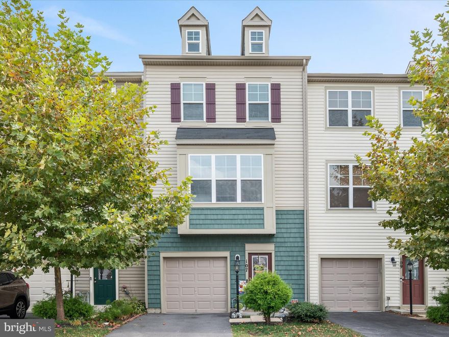 Welcome to 107 Gristmill Ct—a spacious and well-maintained 3-level townhome in the highly sought-after Snowden Bridge community, where comfort meets convenience in a beautifully planned neighborhood full of amenities.

Inside, you’ll find 4 bedrooms, 2 full and 2 half baths, and flexible spaces for every stage of life. The entry-level offers a finished walkout level with a bedroom (or rec room), half bath, and access to the backyard—perfect for guests, a home office, or a hangout space.

On the main level, enjoy open-concept living with a large eat-in kitchen featuring upgraded cabinetry, granite countertops, stainless steel appliances, and gas cooking. The spacious family room flows seamlessly to the deck, which overlooks a generously sized fenced yard—ideal for pets, play, or peaceful evenings outdoors.

Upstairs, the primary suite is a true retreat with two walk-in closets and an en suite bath offering a soaking tub, separate shower, and double vanity. Two more well-sized bedrooms, a full hall bath, and laundry area complete the top floor.

The one-car garage is clean and functional with plenty of space for storage or hobbies.

Living in Snowden Bridge means access to a private pool, dog park, indoor sports facility, playgrounds, walking trails, and more—all just minutes from commuter routes, shopping, and dining.

If you’re looking for space, location, and community, 107 Gristmill Ct is ready to welcome you home. Schedule your private showing today!