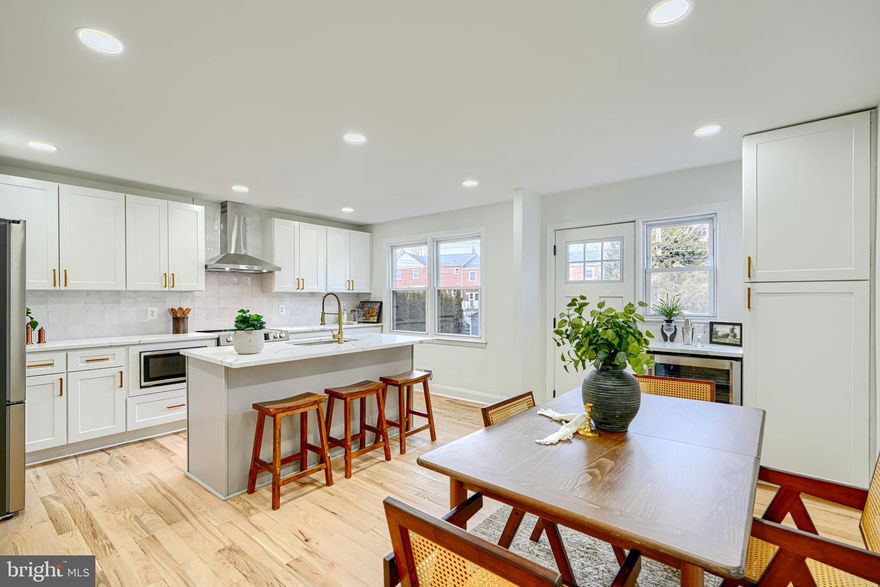 Welcome to 1028 Winsford Road in Towson — a beautifully renovated townhome offering quality craftsmanship and thoughtful design by a professional builder.

This home has undergone a major transformation and is nearly complete! Original hardwood floors span the main and second levels, adding warmth and timeless character. The kitchen and dining area were completely gutted and rebuilt with a smarter, more functional layout and chic finishes. You’ll love the generous cabinet space, large center island, and stunning quartz countertops — perfect for everyday living and entertaining.

Upstairs, you’ll find three comfortable bedrooms and a newly remodeled full bath with stylish, modern updates.

The fully reconfigured basement offers exceptional additional living space, including a spacious family room, laundry area, and a second full bath. A basement egress provides added functionality and peace of mind.

Located in the desirable Stoneridge community, this home is conveniently close to Towson’s popular shops and restaurants, with easy access to I-695 — yet nicely tucked away for privacy.

This is a move-in ready opportunity combining quality renovation, smart design, and a prime location. Don’t miss it!