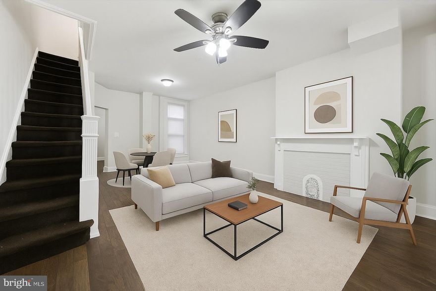 SELLERS ARE OFFERING $15,000 IN SELLER ASSIST — use it toward closing costs, an interest-rate buy-down, or updates to truly make this home your own. Welcome to 5433 Spring Street, a beautifully updated move-in-ready home situated on a quiet, convenient block in West Philadelphia. This home offers modern upgrades, great walkability, and easy access to public transit, parks, shops, and everyday amenities. Step inside to a bright open-concept main level with newer flooring and a seamless flow between the living and dining areas—ideal for both daily living and entertaining. The updated kitchen features sleek countertops, a stylish backsplash, and newer appliances, bringing a clean, modern feel to the heart of the home. Upstairs, you’ll find two well-sized bedrooms filled with natural light, along with a fully renovated bathroom featuring a contemporary vanity, beautifully tiled tub/shower, and coordinating tiled flooring. Outdoor spaces include a welcoming front porch, perfect for relaxing, plus a small rear yard offering space for grilling, gardening, or outdoor storage. This home is perfect for a first-time buyer and also holds strong investment potential. The home was recently rented at $1,170/month, making it an excellent future rental if you choose to hold it as an income-producing asset. Schedule your showing today!