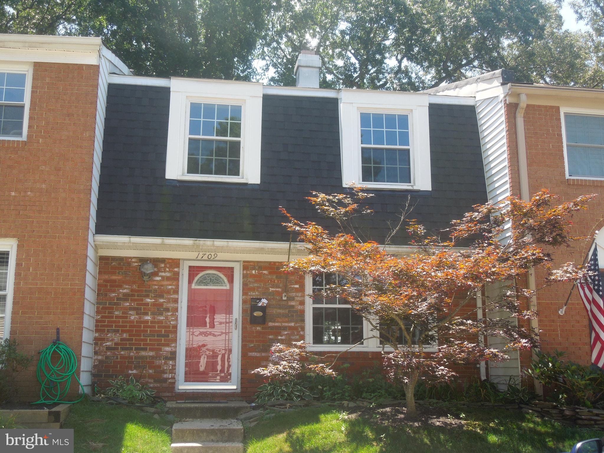 LOVELY CROFTON TOWNE Townhome available immediately! * Laminate flooring on main level, carpet upstairs, neutral paint thruout * 2 sided wood burning Fireplace * Beautiful Kitchen - granite counters, recessed lighting, new frig and dryer * Dining Room w/French doors to fenced yard, backs to playground & open space * Really BIG Bedrooms have BIG Closets! * Updated full Bath upstairs, powder room on main level *NO PETS*NON SMOKING PROPERTY* Qualifications: $95K gross annual income, 700+ credit score w/no derogatory items, good employment and rental history.