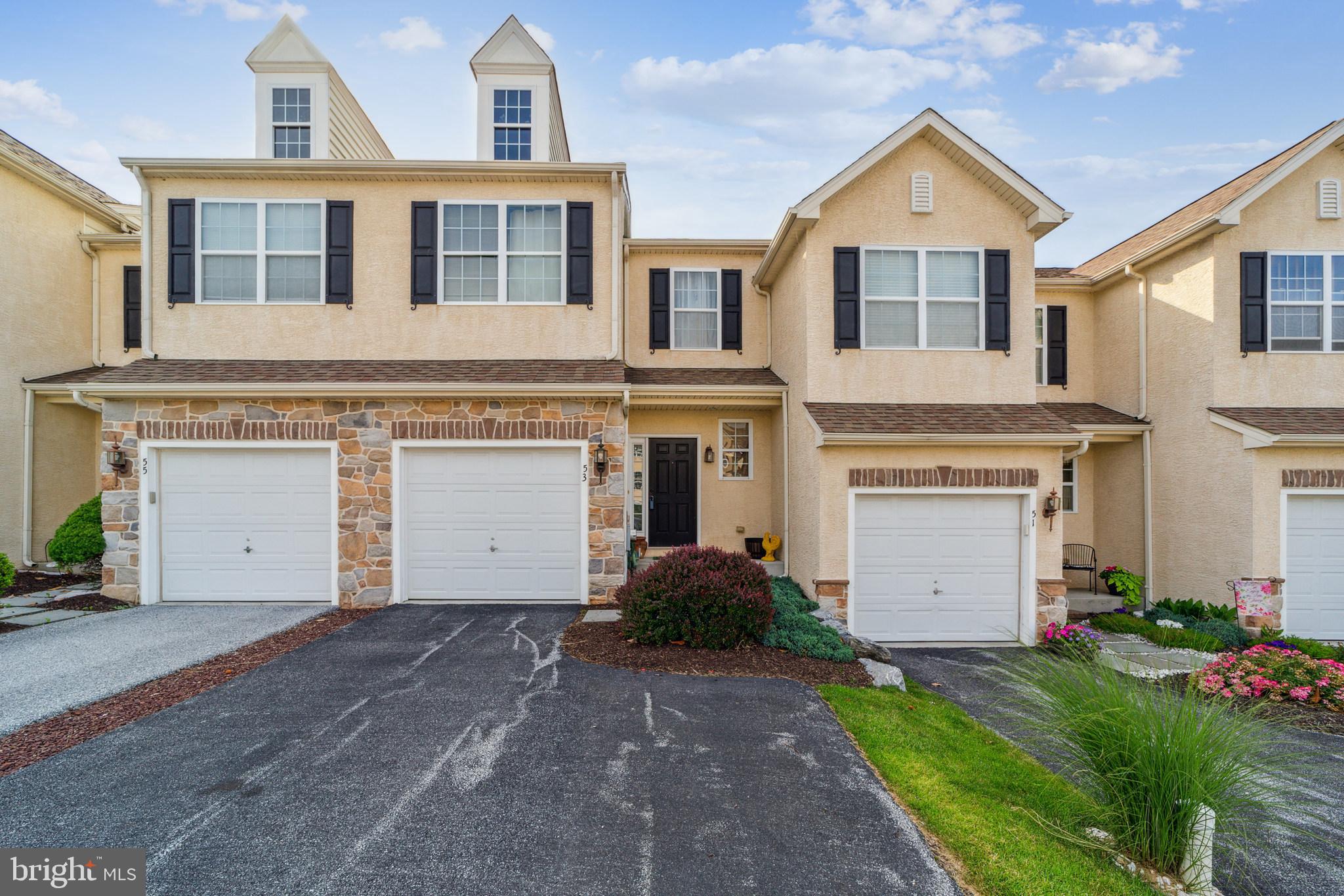 Welcome to 53 Lukens Mill, a spacious townhome offering an open floor plan with lots of upgrades throughout. Enter the home at main level and let the hardwood flooring welcome you in. A half bath, eat-in kitchen, dining area and large living space make up the main floor. The kitchen features upgraded cherry cabinets, granite countertops, recessed lighting, a center island, pantry and dining area. The comfortable living room offers a gas fireplace, crown molding, lots of natural light, and access to the large rear deck where you can enjoy the peaceful views of the wooded backyard. Follow the stairs to the upper level where you will find the main bedroom, hall bath and 2 additional bedrooms. The main bedroom boasts a large bath with a soaking tub, standing shower, and a double sink vanity. The bedroom features double walk-in closets, vaulted ceilings, and a bumped out sitting area. Moving into the hall, you will find the hall bath that features a tub/shower and tiled floors. Two generously sized bedrooms complete this floor. Take advantage of the oversized, 1-car garage for additional storage. The large walk-out basement offers ample room for more storage and unlimited possibilities – extra bedroom, office or family room – only you can make it happen! Make sure to check-out the upgraded stone patio. This peaceful community of 50 acres offers scenic views and walking trails. Minutes from the Thorndale SEPTA train station and Rt. 30. Conveniently close to other major roadways, shopping and dining.