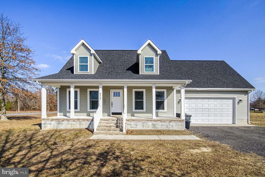 Welcome home to this quaint cape cod, nestled on just over an acre peaceful corner lot.  This home features 3 bedrooms and 2.5 bathrooms.  At just four years old, enjoy the modern amenities.  The floor plan offers an open feel as well as the convenience of main level living.  The kitchen features stainless steel appliances and a farmhouse style sink.  The second floor offers a second living room as well as a bonus room.  Additional features of the home include a whole house R/O water treatment system, front porch and a two car garage.  Schedule your private tour today before it's too late!