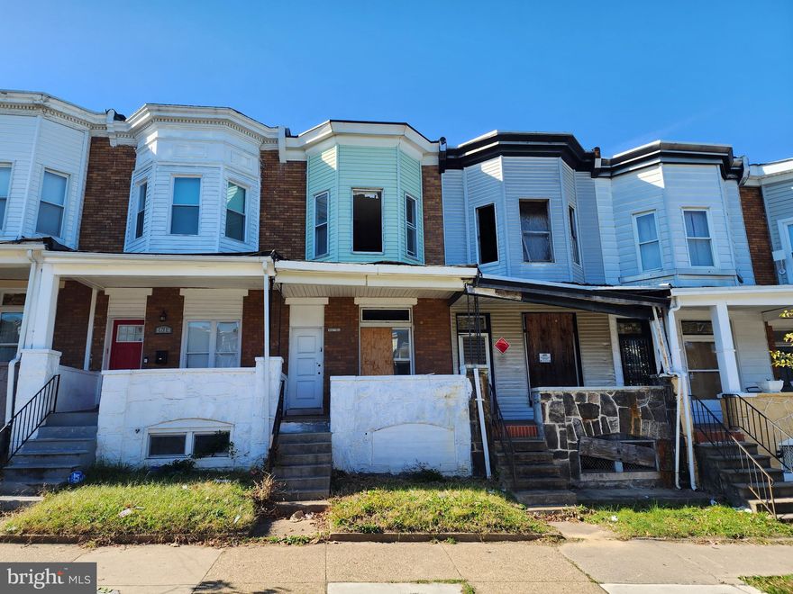 ONLINE AUCTION: Bidding begins 12/4/2023 @ 10:00 AM. Bidding ends 12/6/2023 @ 7:20 PM. List Price is Suggested Opening Bid. Deposit: $5,000. 2 Story Townhouse located in the Coppin Heights/Ash-Co-East area. JUST MINUTES to Coppin State University & the Mondawmin Mall. Easy access to major traffic artery W North Ave.