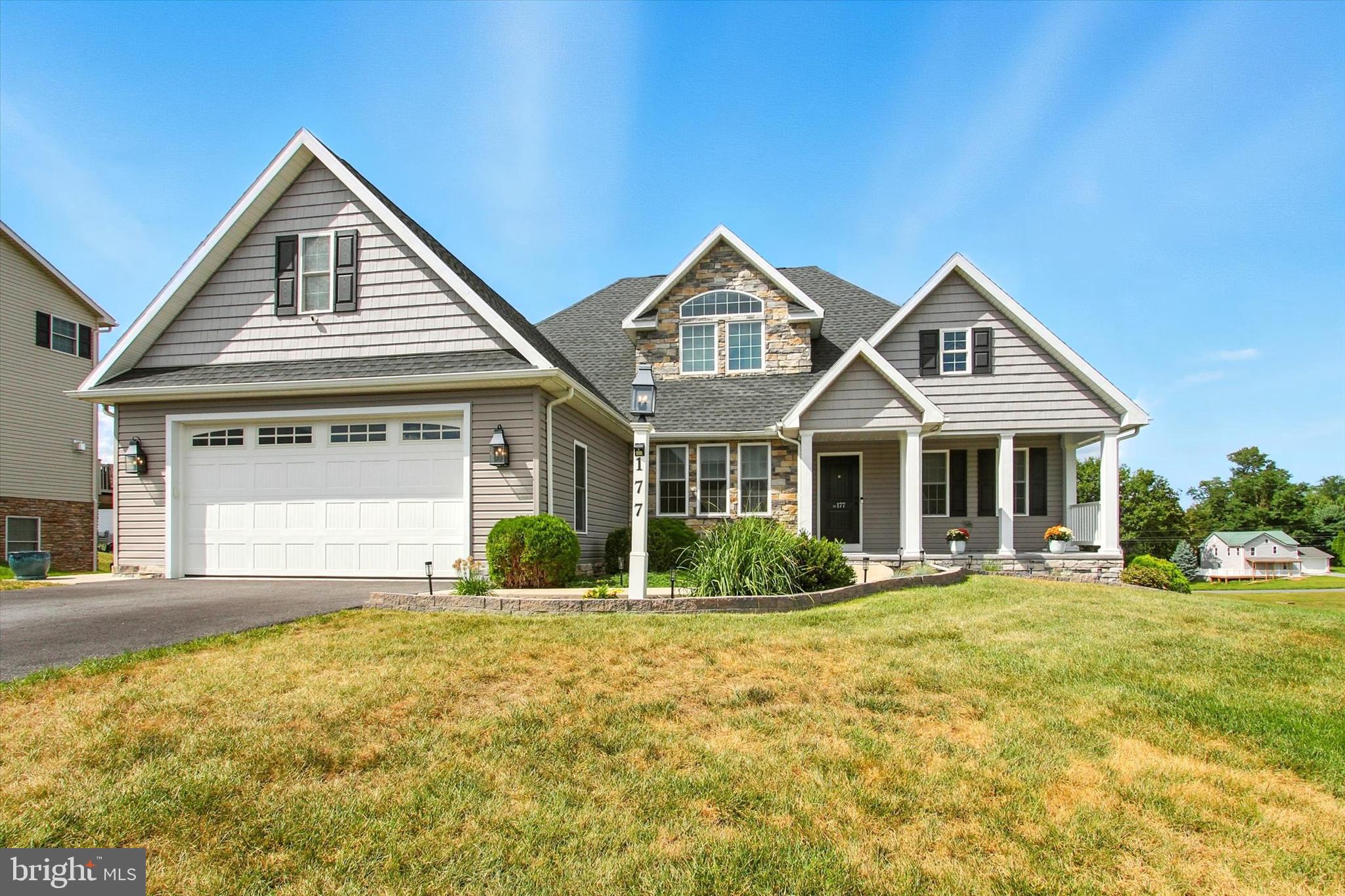 Despite the address name, this is anything but your grandmother's house. With a backdrop of mountain scenery and farmlands this absolute stunner of a home is located in one of the most desirable neighborhoods in the area, it features 4 bedrooms, 3.5 baths with over 3000+ finished sq ft along with potential for a 5th bedroom on the lower level. Highlights of Granny Smith include: 1st floor laundry/mudroom with an adjoining half bath, oversized 1st floor primary bedroom with an en suite and walk-in closet. This kitchen isn’t just dynamite, it’s gourmet. The kitchen includes granite countertops, stainless steel appliances, custom cabinets, a handcrafted butcher block island and a sleek double oven. Off of the kitchen you'll find an inviting living room with cathedral ceilings and a stone fireplace perfect for cozy fall evenings. The first floor also features a private office with double doors and a generously sized dining room with loads of natural light. While touring the home take a second to look at the quality of the engineered hardwood floors, they are simply divine. Upstairs contains 3 additional bedrooms and a full bath, all of which are anything but small. The garage is oversized with plenty of room for 2 cars and some work benches, it also has a convenient side door. The lower level is partially finished and contains an additional living room, bedroom, art/hobby room, full bath and loads of storage room. Special features of the lower level include: a walk-out basement, 10ft ceilings, luxury spa tub, on-demand hot water and heaps of additional opportunity for even more finished space. Outside is a giant of a deck, sitting at 12x37', a fully fenced yard, a shed with more than enough space for all of your yard items. The smaller shed has electric and was used for an observatory as a result it has a roof that slides open to the night sky, it is a beyond cool. This meticulously maintained knock out of a home comes on market 8/30, don’t miss your chance to call this place home.
