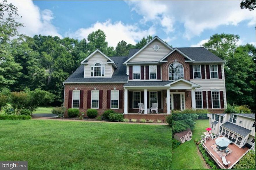 Sprawling custom colonial w/ fully finished walk out basement on a 3 Acre Lot.  Walking up the brick sidewalk to a brick  & concrete porch that offers space for outdoor furniture, you step into a grand foyer flanked by formal dining & living room/home office along w/ a full bath, main level guest room, 2 story family room w/ catwalk above and a beautiful floor to ceiling STONE fireplace, this opens to a large kitchen w/ custom cabinetry  & a morning room w/ a entry to the deck and back yard. You can reach the upper level by the back stairs coming into the kitchen or the front foyer stairs.  The 2nd level has a laundry room, how convenient is that??? Owners  suite w/ sitting room, and 2 sided fireplace, dual closets & a large bath w/ Tub & shower.  The lower level has  game room, kitchen area (Mini kitchen) table space, family room, storage room and a den/guest room.  All in all, this home offers over 3900 S/F of finished space just on main & upper level as additional finished s/f in the walk out basement area & patio for guest to enjoy. Plenty of room for a pool out back. You won't be disappointed. Notice needed to preview