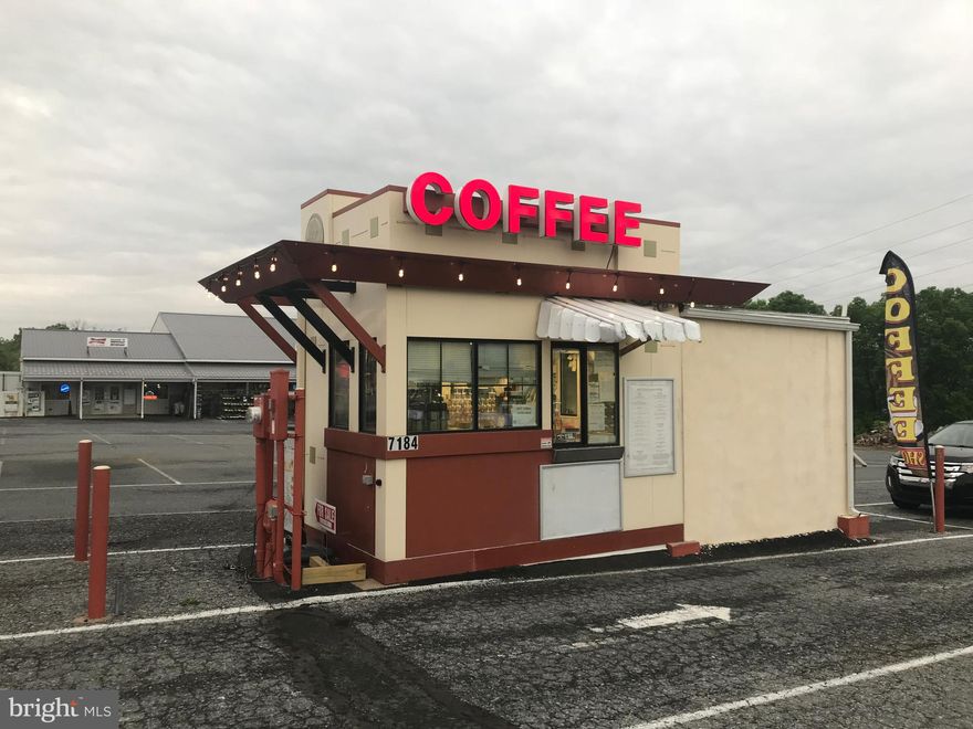 Chance to own your own business.  Coffee shop kiosk.  Expand the earning potential by adding lottery, cigarettes or expand your menu.
