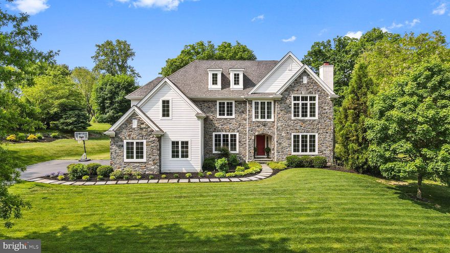 You are stepping into luxury when you walk through the door at 1200 Truks Head Lane in the sought-after community of Radley Run! This one-of-a-kind home built in 2012 sits on almost an acre of land and boasts spectacular views of open space and the Radley Run golf course. Tucked away on a private lane with just three other homes, this property offers a level of privacy and exclusivity that's hard to find.

As you approach the house, you'll be struck by its elegant exterior, featuring custom stonework, hardy board, bluestone walkways, and beautiful landscaping. Inside, the home is equally impressive, with 5-inch site-finished hardwood floors, 9-foot ceilings, and an abundance of natural light. The grand foyer welcomes you in, leading to a private library on the right and an oversized dining room on the left. Custom crown molding, and wainscoting,  add to the luxurious feel of the space.

The heart of the home is the custom gourmet kitchen, complete with white custom cabinets, high-grade granite countertops, and top-of-the-line appliances like a subzero refrigerator and a wolf natural gas six-burner range. A large center island with a ceramic farmhouse sink provides plenty of prep space, while the adjacent butler's pantry with a wine fridge is perfect for entertaining. The kitchen opens up to an oversized eating area with stunning views of the backyard, as well as a cozy family room with a natural gas-burning fireplace and more custom moldings.

Upstairs, the home continues to impress with 9-foot ceilings, custom moldings, and recessed lighting. The primary suite is a true oasis, featuring oversize windows, walk-in closets with custom shelving, and a luxurious bathroom with marble flooring, his and her vanities with marble countertops, and an oversize shower with frameless glass and a large soaking tub. Three additional bedrooms, each with their own unique features, offer plenty of space for family and guests. A newly renovated second-floor laundry room makes chores a breeze.

The basement is just waiting for your personal touch, with 10-foot ceilings and a walkout to the beautiful outdoor patio area. Speaking of which, the outdoor space truly sets this home apart. A flagstone patio and pavers, custom pergola, and natural gas fireplace provide the perfect setting for outdoor gatherings, while the outdoor kitchen makes grilling a breeze.

In addition to its stunning features, this home boasts an unbeatable location. Just a short distance from downtown West Chester, you'll have easy access to dining, shopping, and entertainment. Plus, with proximity to major highways like Rt 1 and 202, you'll be able to enjoy everything that Radley Run and the surrounding area has to offer. Don't miss your chance to own this truly unique property!