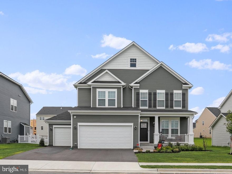 Better then new with out the wait! This beautiful 5 bedroom 4.5 bathroom home in Snowden Bridge has so much to offer! From the minute you walk in the door you know this one is special.  A welcoming front entry greets you with high tray ceilings.  The bright and spacious great room  has tons of windows for natural light, beautiful coffered ceilings and a cozy fireplace for those chilly nights. Great room opens to an Amazing Gourmet Kitchen with top of the line Stainless Steel Appliances, upgraded white shaker cabinets, quartz countertops, a huge island with room for chairs and plenty of table space.  Off the kitchen you will find a large walk in pantry ,  a convenient mudroom  off the 3 car garage with of lots built in storage and a half bathroom.  The main level also boasts a Formal dining room with tray ceilings and a private office with French doors. Up the solid oak stairs you will find a four spacious bedrooms The Primary bedroom has a large walk in closet and large primary bathroom with  shower, soaking tub and separate water closet. Second and third bedrooms share a full Jack and Jill bathroom. The bedroom level laundry room has plenty of cabinet space and convenient laundry sink. The finished basement offers a large Family room and a fifth bedroom with it's own full bathroom plus plenty of storage bringing total sq. ft to over 4000. Heading outside to the fenced back yard you will find a 18x20 Trex screen porch and paver patio to relax or entertain. Owners have added so many upgrades and updates to this home!  Beautiful wood floors and upgraded carpeting, upgraded molding and  designer lighting, extra windows to let the light in, plantation shutters,  a second water heater so you never run out of hot water, a water treatment system, whole house humidifier and so much more! You won't want to miss this one!