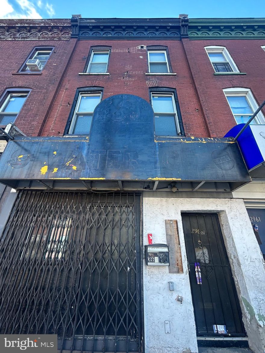 Here is your opportunity to own an Income Producing Property and run your business out of the first floor. Located on the Frankford Avenue corridor. 
 *Zoned CMX2*   Mixed Use, Location Location!
Separate electric.  3 units rented on 2nd & 3rd floors. Brand new roof