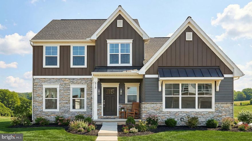 This charming 2-story home features a 2-car, rear load garage with mudroom entry, a study, and a patio for outdoor living. The foyer opens to the great room warmed by a gas fireplace with floor to ceiling stone and a box beam mantel. Beautiful vinyl plank flooring flows throughout the main living areas. The kitchen is well-equipped with spacious pantry, upgraded appliances, quartz countertops with a tile backsplash, and a large center island that opens to the dining area. The owner’s suite includes a private bathroom with a tile shower, a double bowl vanity and an expansive closet. The laundry room is located across the hall from the owner’s bedroom. Three additional bedrooms, a full bathroom, and a loft can be found on the 2nd floor.