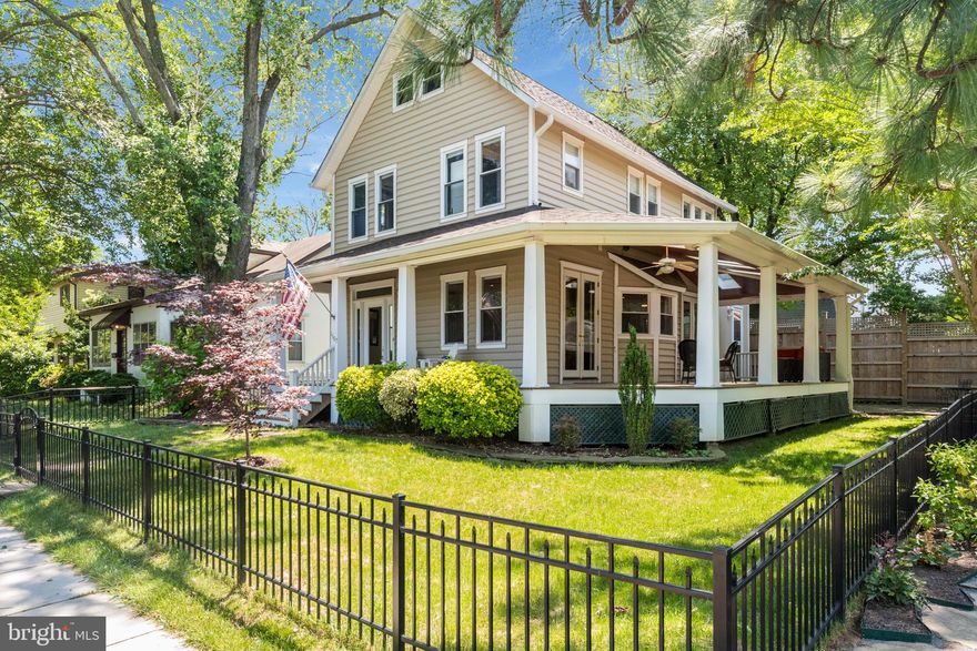 Own your own slice  of Mayberry  with this charming 1930's craftsmen house located on the most idyllic street in Homewood. Be close to everything Annapolis has to offer from this central location. Walk to Navy stadium for football games, the new library or hop on Poplar trail across the street to take a stroll downtown. Completely rebuilt in 2003, this home is the perfect blend of modern conveniences with old fashioned character.   This house offers 3 bedrooms, 3.5 baths with 9 foot ceilings throughout. Second floor laundry and 2 master bedrooms! The main level has it's own bedroom and full bath, 2 living spaces, a cooks kitchen with stainless steel appliances, concrete countertops and custom cabinetry. This home was rebuilt with thoughtful attention to details to maximize efficiency and storage needs.  The finished basement has generous ceiling height, a large family room area, half bath and kitchenette in addition to unfinished storage space. Huge ipe, wrap around porch with double set french doors combines indoor/outdoor living seamlessly. In addition to the porch,  you have a fully fenced yard and bluestone patio. Heated custom concrete floors in the basement and family room ensure you are always cozy in your bare feet.  This turnkey home is one not to be missed!