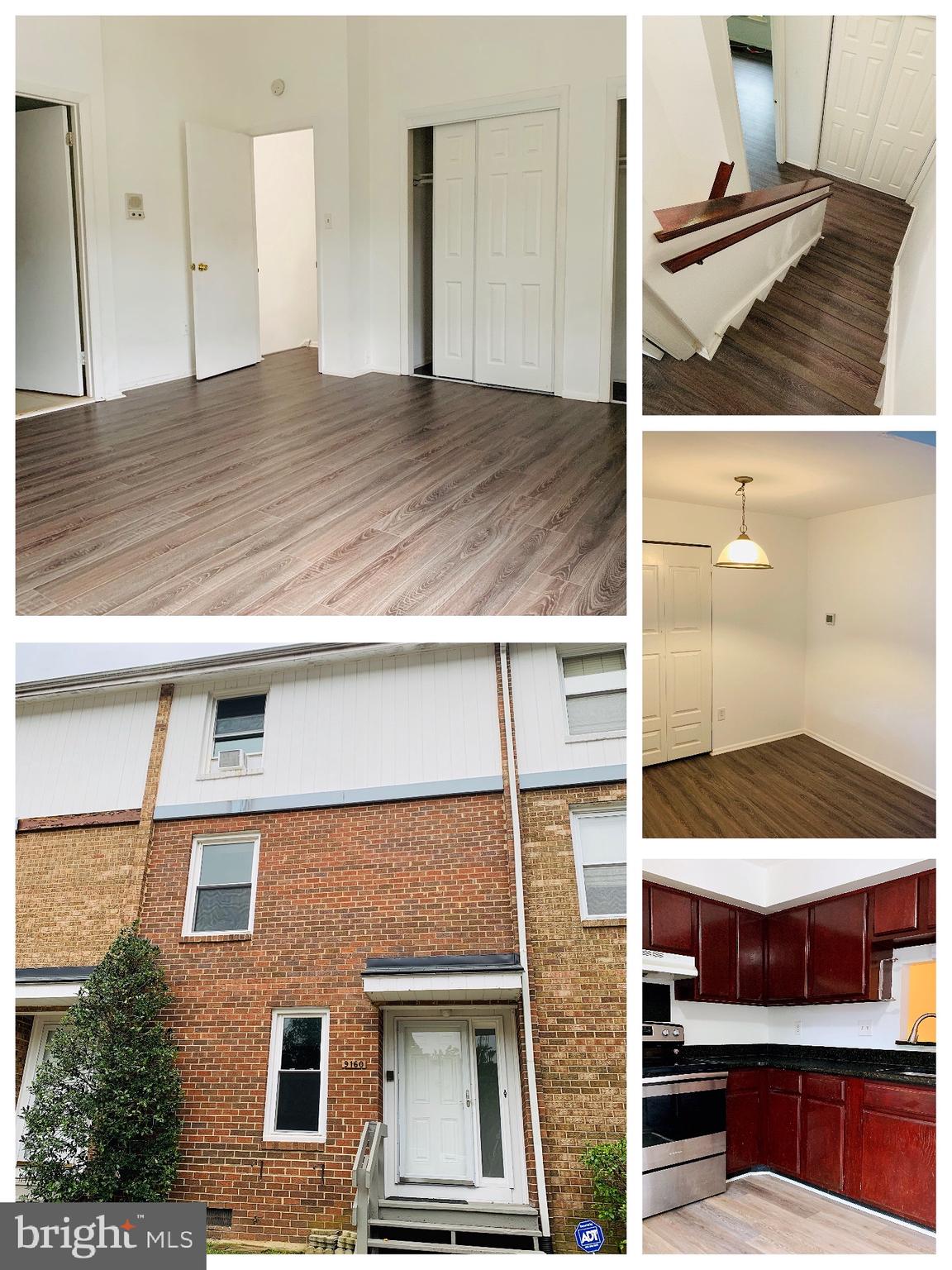 Move-in ready. Large Five Level Townhouse!Hardwood Floors. Gourmet kitchen with table space. Separate Dining Room. Huge Family room, perfect for entertaining. Private rear patio with fence. And all the bedroom are separate on a single floor.