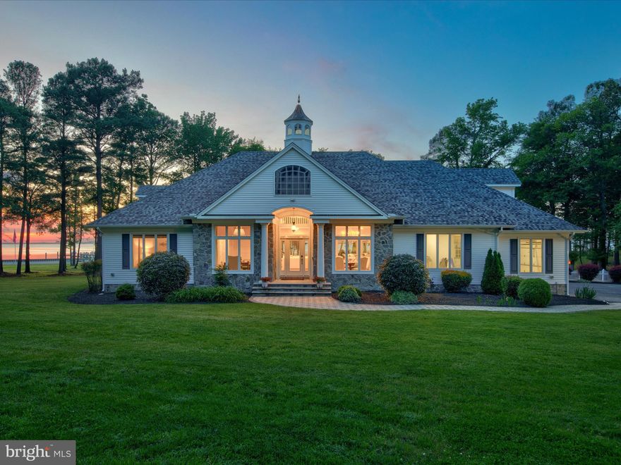 Welcome to 4740 Hatcrown Point, a private waterfront estate on the serene Nanticoke River, where luxury meets tranquility. This expansive compound features two exquisitely appointed residences: a stunning main house and a charming guesthouse, each designed to cater to your every desire. Whether you seek the peaceful solitude of over 2000 feet of pristine water frontage or the vibrant energy of boating and entertaining, this coastal sanctuary promises to fulfill your every dream. The main house at Hatcrown Point is a true masterpiece, meticulously reimagined in 2021 with complete interior and exterior renovation. The open floor plan is crafted to maximize the breathtaking panoramic views, creating an ideal setting for both intimate gatherings and grand celebrations. The renovations extend to a versatile 30 x 60 venue flex space and a spacious guesthouse featuring three bedrooms, a bath, and a four-car garage (converted to 3-car with an office during the renovation).  Spanning twenty-four lush acres, this estate is rich in amenities, including a private 100-foot pier equipped with water and electric service, two boat lifts, and a jet ski lift. A sandy beach, safeguarded by a new seawall, invites relaxation, while a pergola nestled among blooming landscapes and a grand entertaining patio off the main house provide perfect spots for outdoor enjoyment. At Hatcrown Point, the possibilities are endless. Embrace the joy of waterfront living, connect with fellow water enthusiasts, or become the ultimate host in this idyllic retreat. The estate's numerous amenities also present exciting entrepreneurial opportunities, from homestays and vacation rentals to large-scale events. Discover the seamless harmony of land and water, privacy, and connection, play and pause. Bring your vision to life at Hatcrown Point on the Nanticoke, where your dreams set sail and your future unfolds. This extraordinary waterfront residence is an unparalleled retreat for the senses, inviting you to create the next chapter of your life in style and luxury.