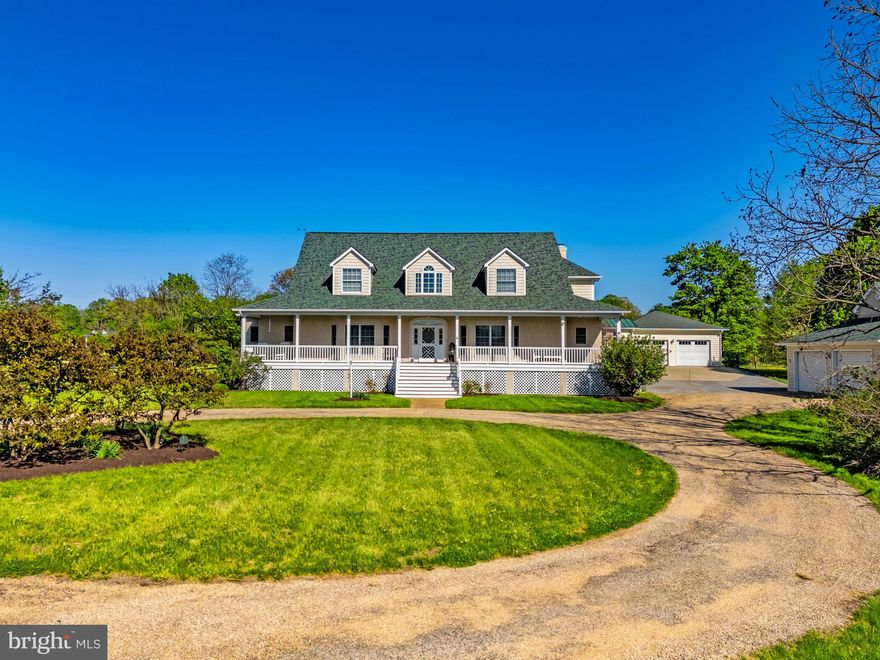 Set on 7 picturesque acres, this exceptional property in Merrifield Estates offers space, comfort, and versatility both inside and out. The home, designed by Hilton Head architect Eric Moser and later built by Ritter Construction features 4 generously sized bedrooms and 4 full and 2 half bathrooms, with a well-designed layout that includes a main level primary suite, formal living room with fireplace, library, elegant dining room, and a warm, inviting family room anchored by a striking stone fireplace. The eat-in kitchen provides ample space for everyday living and entertaining, while a dedicated office offers flexibility for work or study. Don't miss the secret spiral staircase in the library!

Outdoors, the property is equally impressive with a serene koi pond, established horse paddock with stable, and plenty of open land to enjoy. An attached two-car garage and detached 2 car garage provides abundant storage and workspace. All of this is conveniently located just minutes from town, offering the perfect balance of privacy and accessibility.
