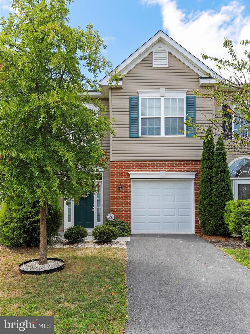 Why wait for a new build, when this beautiful home  is ready now in that dream location. Welcome to the Spring Mills Development which is a very desirable neighboorhood, close to shopping, dining, nature spots etc. Located minutes from 81, PA, VA, and MD.! This community boasts walking trails, play area for children, walking paths, community pool, and some of the best community yard sales around. This beautiful  3 bedroom 2 1/2 bath home  that has a stunning kitchen with classic black appliances, open concept first floor and patio area in the back yard. It includes the bumpout for that extra space in the kitchen and bedroom areas.  This one will not last! Basically a new home waiting for your touches!