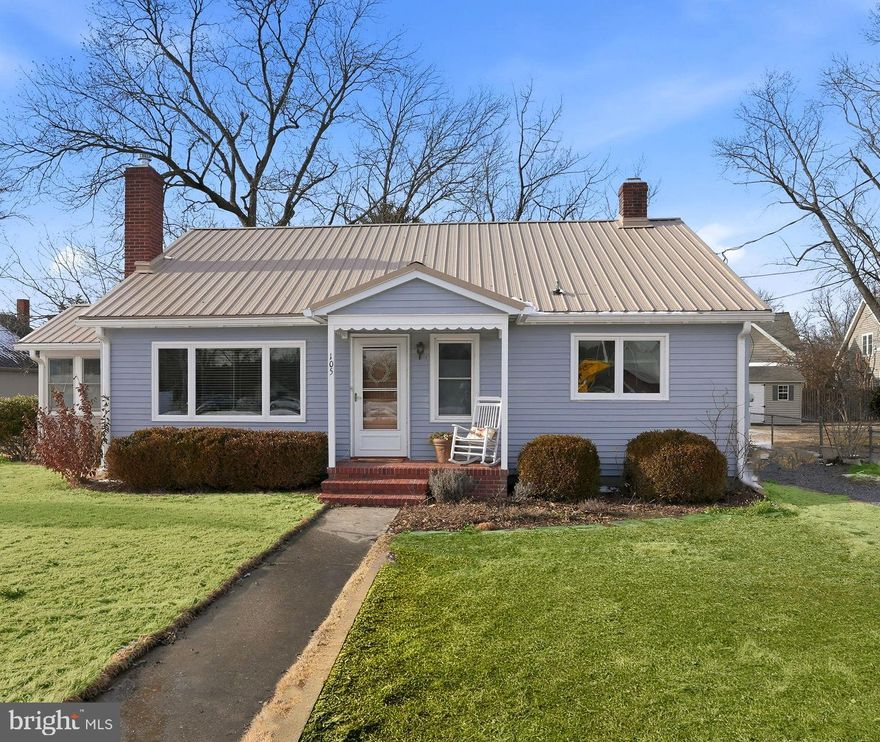 SAINT MICHAELS CHARMING COTTAGE! Welcome Home to this Adorable Cottage perfectly situated in the desirable and walkable Historic Waterfront Town of Saint Michaels! Full of natural light and warmth, this inviting home offers comfortable living spaces and thoughtful updates. A sizable .25 Acre lot with mature trees to include a pecan and walnut tree, mature flower gardens, zoysia grass and an inground pool potential are rare commodities with "in-town" living! Step inside to find a welcoming living room with original restored hardwood floors and a wood-burning brick fireplace, ideal for relaxing evenings. A light filled Sunroom provides the perfect spot for a home office, reading nook, or studio. Large eat-in kitchen with newer oven and refrigerator. Updated bathroom features new ceramic tiled floors, new toilet, sink and a beautifully tiled shower. Peace of mind comes with having all new Anderson Windows all styled up with custom Hunter Douglas blinds! Recent exterior upgrades include a newer metal roof, new gutters, leaf guards and downspouts. The property also offers a rare commodity of off street parking, 1 car garage and a garden shed for additional storage. A fully floored 35' x 17' Attic with nearly 6' of headroom allows for tons of storage and potential expansion! This is a wonderful opportunity to enjoy the Best of Saint Michaels living! Walk to all of the Shops, Boutiques, Restaurants, Cafe's, Markets, Coffee Shops, Post Office, Churches, Waterfront Parks, Marinas, Maritime Museum, Nature Trail, Waterfront fun and so much more! Hit the greens at The Inn at Perry's Cabin or take a quick trip to Easton, Annapolis, DC and Baltimore. Escape the hustle and bustle and come live the Dream Life!