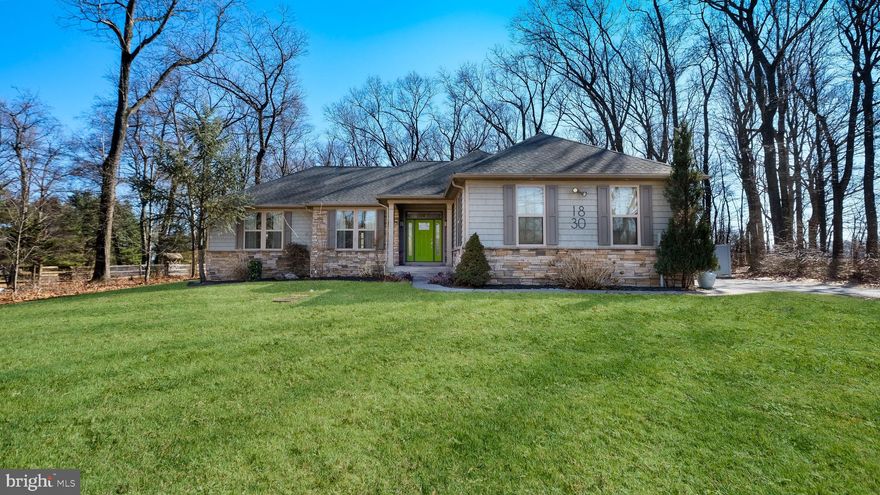 WOW! This 5 Star listing is a MUST SEE!  Custom built 3 Bedroom 2 full bath home in the highly sought-after Southern Lehigh School District. This well-maintained property offers a perfect blend of comfort, style, and convenience for families or anyone looking for a peaceful retreat. The beautiful open kitchen boasts concrete countertops, ample cabinet space and plenty of prep space . The open floor plan continues into a living room and separate office. Step into the Master Bedroom retreat with the luxury double sink master bathroom, large shower and walk-in closet. The additional two bedrooms are spacious!  The property includes a large fenced in yard, ideal for outdoor activities, gardening, or simply unwinding in the fresh air.  The property line extends beyond the fenced area for extra enjoyment. A 3 car garage, new tankless water heater,  9 foot ceilings and an enormous walk-out basement complete this home. 1830 Flint Hill Road is perfect for those who value a combination of comfort, quality, and an excellent location. Schedule your showing today!