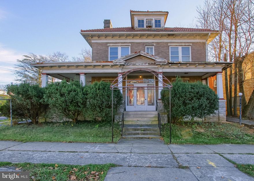 Plenty of opportunities.  Currently 1st floor office with additional finished space in the basement.  Separate side entrance to the 2nd/3rd floor apartment that has 3 bedroom.  With zoning approval, possible zoning change to all residential units.  Needs some updates.  Plenty of off-street parking.   Come see the possibilities.