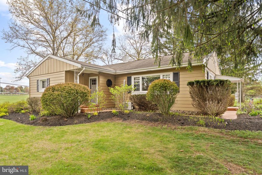 Secluded Ranch-Style Home on 0.72 Acres Near Green Lane Reservoir!
Enjoy privacy, comfort, and an unbeatable location in this charming 3-bedroom, 1.5-bath home, tucked away on a quiet cul-de-sac in Upper Hanover Township within the Upper Perkiomen School District. Just a short walk to Green Lane Reservoir, offering boating, kayaking, fishing, and miles of scenic hiking trails, this home delivers the best of nature right at your doorstep. Inside, you’ll find convenient one-level living enhanced by an energy-efficient mini-split system, newer windows and doors, fresh paint and a brand-new half bath in the basement. The living room welcomes you with plush carpeting and custom blinds that filter in soft, natural light. The kitchen features classic tile flooring, ample cabinetry, and sleek stainless steel appliances, with a direct view into the dining area, an ideal layout for staying connected while entertaining. Anchored by timeless hardwood flooring, the dining area exits through sliding doors to an expansive Trex deck and covered porch, extending your living space outdoors. Enjoy a private backyard retreat, perfect for relaxing or hosting gatherings, dining under the covered porch, grilling on the deck, or unwinding in the peaceful, secluded setting, all enhanced by beautiful landscaping and a shed ideal for gardening tools and extra storage. Back inside on the main level, the sizable primary bedroom features hardwood flooring with a neutral color palette that creates a calm, airy atmosphere. Two additional bedrooms with modern paint and hardwood flooring offer versatile space to suit a variety of needs, whether for family, guests or a home office. All bedrooms are conveniently serviced by a central full bath featuring a tub/shower combination and a dedicated linen closet. The finished basement adds exceptional value and expanded living space, featuring a brand-new powder room. Professionally waterproofed in 2019, this thoughtfully designed area is perfect for upscale entertaining, complete with a custom bar and a cozy wood-burning stove for added warmth during the cooler months. A dedicated storage room in the former garage provides additional practical space for organization and convenience, and a lower-level laundry room adds everyday functionality and ease. Beyond the home, the location offers both natural beauty and everyday convenience. Enjoy abundant outdoor recreation, a short walk to the high school and middle school, and just minutes away from all your local favorites including Raw Replenish, Speakeasy Coffee Company and The Grand in East Greenville. Schedule your private showing today!