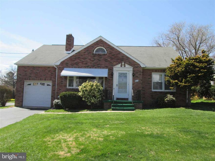 Estate Sale.  Bring your paint brush & call this place home!  Solid brick Cape Cod w/ 4 large BRS.  Fireplace in LR.  Hardwood flrs throughout.  Lots of sq ft & perfectly level & big back yard.  Updated electric, furnace & windows.  Open KIT/DR.  1-car Garage.  Great location in Central Schools.