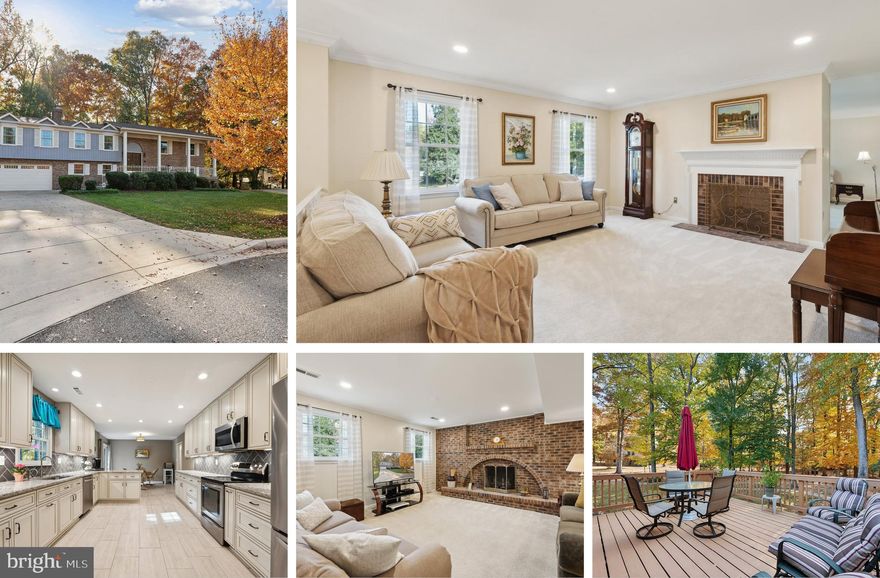 **Hurry, this lovely home in mint condition won’t last! Delightfully charming and lovingly maintained to perfection, this 3,000 SF, five-bedroom, 3-full-bathroom, all-brick home has been in the family for decades!

*Sitting pretty in Tantallon Hills on an incredible partly wooded 1/2 AC lot at the end of the cul-de-sac. The backyard welcomed not only gardenias and crispy golden leaves, but also summer breaks for competitive badminton, volleyball, or croquet, as well as many family picnics, barbecues, and gatherings filled with laughter and play.

*You will fall in love at first sight when you see your 30-foot-long welcoming porch and a neat front yard, perched at the end of the street. This brick-solid home was custom-built, and now its bathrooms and kitchen have been updated to perfection with high-quality finishes and style. $150,000 in updates over the years!

*From the large 6’ wooden main double door, you will be greeted by the romantic iron railing and 2024 stairs carpet. This home is absolutely flooded in light! With three exposures and 24 windows, skylight, and sliding doors installed in 2017 by Renewal by Anderson, you will feel like living out in nature! The upper level features three bedrooms with ample storage and closets, two renovated bathrooms, a family room, a dining room, and a living room, all of which contribute to the spacious and open layout.

*When you step into the massive 300 SFT eat-in kitchen with top-of-the-line 42” solid wood kitchen cabinets in timeless off-white, stainless steel appliances, endless granite countertops, and a pantry, you will not want to leave! Undercabinet lighting, instant hot water, and soft-closing drawers, along with two built-in spice racks, are just some of the perks of this stunning gourmet kitchen.

*The deck has been icing on the cake with breathtaking views of mature trees and gardens around you! Extra space between neighbors provides more privacy, and you may also spot wildlife in action as you sip your morning coffee.

*From elegant 2019 bathrooms to a new 2020 water heater, everything in this home has been touched and lovingly maintained.  On the ground - walk OUT level, you will enjoy two rooms and a beautifully renovated bathroom, a dreamy and homey family room with a rustic brick wall and a wood-burning fireplace, a wet bar with a room for a wine cooler, perfect for entertaining or to turn into a kitchenette for guests or in-laws. This home can easily entertain 60 people, so get ready for birthday parties and other celebrations at your own home! An extended and extra-large 2-car garage at the end of the flat driveway is a perfect addition to this home, which is in mint condition.

*Fort Washington is a hidden jewel of the DMV area. This home is just 4 minutes away from National Fort Washington Park, offering stunning views of the Potomac River. The National Golf Club is 2 minutes away, as well as two community centers. It's also 7 miles to the renowned and highly popular National Harbor, featuring MGM Resorts with restaurants, bars, and attractions. Washington, DC, is only 16 miles away, and Old Town Alexandria is 20 minutes away. For all sailing lovers, Marina is just five minutes away. You get so much more for your money when you live in Fort Washington! Welcome home; we know you will enjoy it.