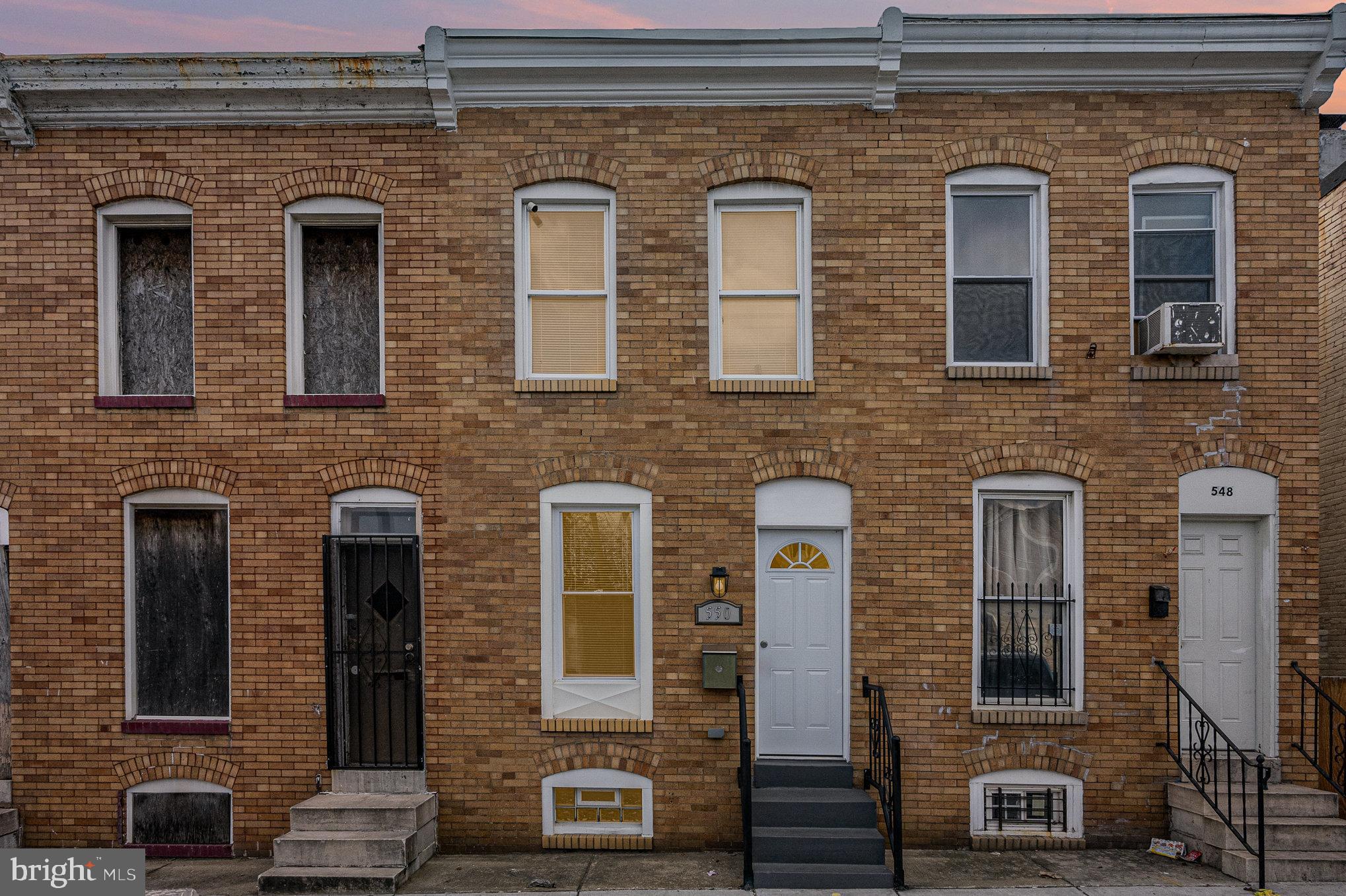 Welcome to this beautiful 2 bedroom, 1 full bathroom townhouse in the heart of Baltimore. A beautifully renovated property throughout. All three levels have been improved. When you enter through the front door you will feel the pride in the craftsmanship. The open concept floor plan, the beautiful kitchen, recessed lighting, and luxury vinyl plank flooring. Upstairs you are greeted by warm carpets, 2 bedrooms and one full bathroom. The property also features a finished basement with space for entertaining. A great property offered at an excellent price. Schedule your showing today!