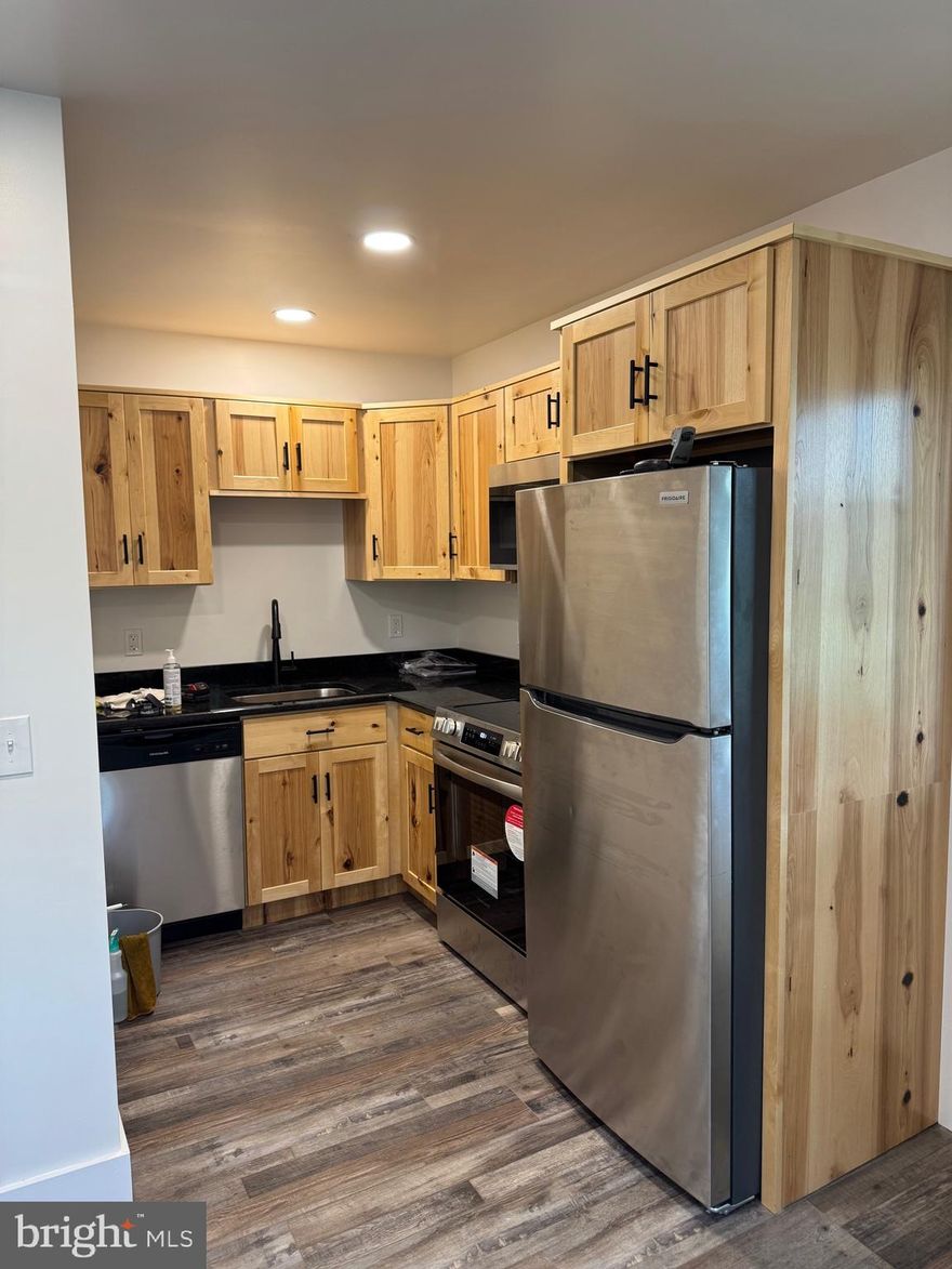 For rent is a brand new 2 bedroom second floor bedroom. Everything is brand new. Comes with stackable washer and dryer. Kitchen has dishwasher. Unit has mini splits for heat and air. No Smoking, No Pets. Tenants must have a minimum credit  score of 625 or higher to qualify. W/S/T included