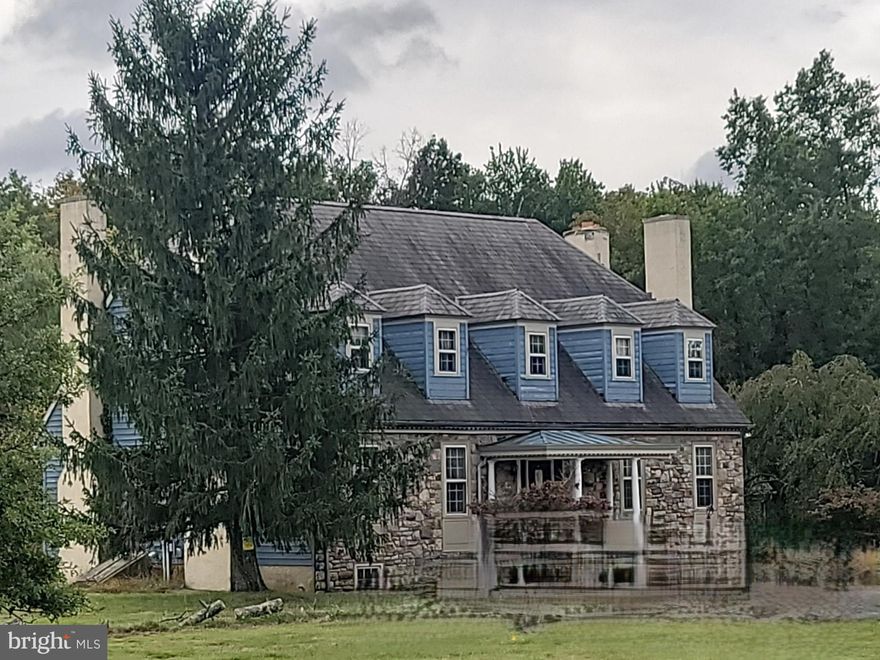 Excellent opportunity to own 22 acres in picturesque Bucks County. This property has so much to offer it's
future owner. Features include large entry foyer, den/study with fireplace, kitchen with island and view of
rear property, cozy breakfast room with fireplace, large dining room with fireplace, living room with
fireplace, secret door to bonus room, full bathroom and bedroom, 3 more spacious bedrooms, fireplace in
master bedroom. Additional rooms off of side entry of living room with fireplace and kitchen. Great
opportunity for an in-law suite. If you lost count, there are 6 fireplaces in this home. The list goes on: high
ceilings, French doors to rear patio, pocket for large pocket doors separating dining room and living room,
walk-in closets, storage, basement storage, storage room off of garage and circular driveway. In addition,
there is what the former owners called a "Tea Room" located on the property. This unit has a large
gathering room with fireplace, kitchen, bathroom, upper bonus room, and covered deck. Don't forget the
barn with horse stalls. All of this on 22 acres of land. This property needs work. Bring this property back to
it's former glory and create your beautiful Bucks County Estate. Schedule your private showing today.