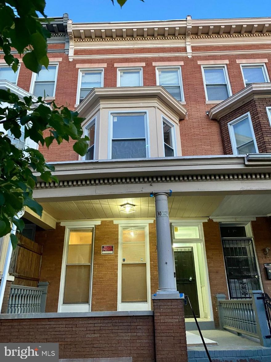 Don’t miss this updated triplex in the Woodbrook neighborhood of Baltimore City. 
Each unit features 1-bedroom, 1-bath with high ceilings, spacious bedrooms, generous closets, ceiling fans, touchless faucets, wood-like flooring, ceramic tile, and updated kitchens with granite countertops, newer cabinets, and black appliances. All units include washer/dryer combos and renovated bathrooms. 

Kitchens in units 1 and 2 are large enough for a kitchenette set, and all bedrooms easily accommodate king-size beds with nightstands. Unit 1 features an electric fireplace. All units have a private front and back door entrance/exit. Unit 3 includes a roof top view from the back entrance. There is an enclosed exterior rear patio that goes to the unfinished basement. 

The building is separately metered with tenants paying their gas and electric, while the owner covers water.  The building is moderately priced at $125,000 per unit. The average occupancy is 100%. Units 1 and 2 are around 800sqft and unit 3 is slightly smaller around 700 sqft. 

This investment property is ideally located near Shoppers market, Druid Hill Park, Mondamin Mall, the Botanical Garden and Zoo, I-83, public transportation, Coppin State University, and more—an excellent opportunity for owner-occupants and investors.