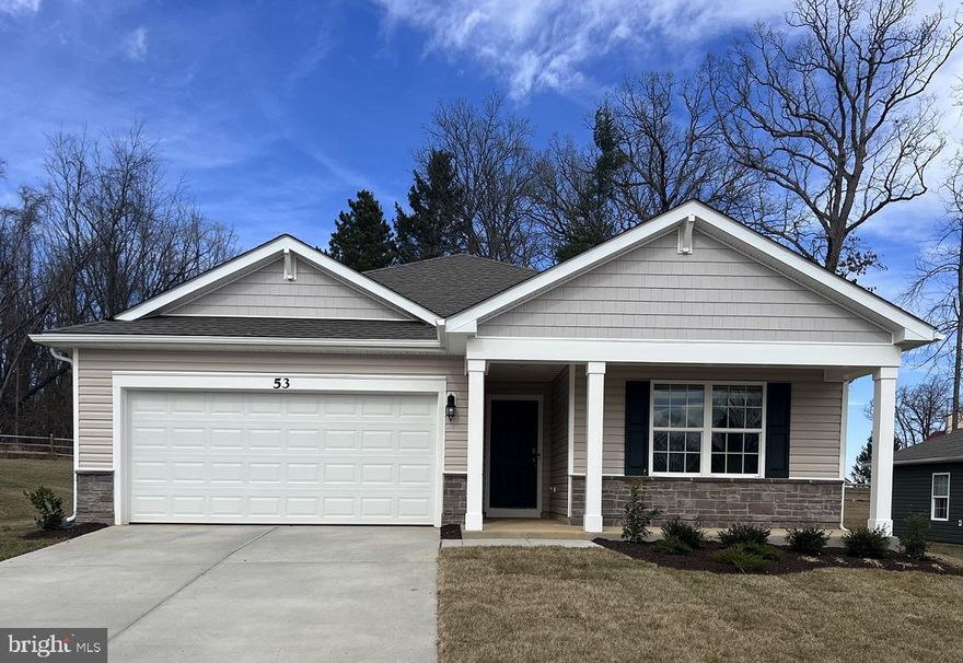 Located on a quite cul-de-sac, this one level home comes with 4 bedrooms, 2 baths and a large 2 car garage. Fully equipped kitchen with stainless steel appliances, 25 cu ft side by side refrigerator with in door water/ice, multi cycle dishwasher, disposal, range and microwave with white kitchen cabinetry, LED work area kitchen lighting and granite countertops. America's "Smart Home Technology" featuring Quisys IQ HD touchscreen with camera, Wi-Fi video doorbell, Echo Dot speaker with Alexa, Z-Wave programmable thermostat, smart light switch and Keyless Entry front door lock with deadbolt, flat screen prewires with cat-6 outlets in owners suite and living area, and finally a Wi-Fi enabled garage door opener. LVP flooring, two panel interior doors with brushed nickel hardware, wall to wall carpeting in bedrooms, ceiling fan pre-wires, whole house window blinds Closing cost assistance plus a RWC 10 year warranty. ACT NOW!