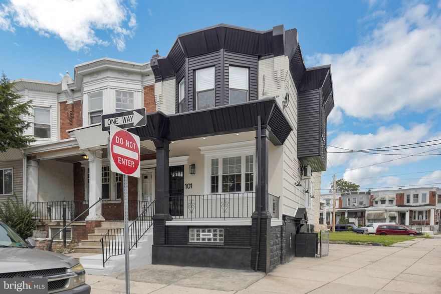 Step inside 101 N Vogdes St and discover a home that feels brand new from top to bottom. This fully renovated corner townhouse offers over 1,500 sq ft of stylish living space with 4 bedrooms and 2 full bathrooms. The open and sun-filled layout showcases a modern kitchen with granite countertops, sleek new appliances, and plenty of space to cook, dine, and entertain.

The ground floor is a game-changer—featuring a private in-law suite with its own entrance, full bathroom, and kitchenette with built-in cooktop. Perfect for extended family, guests, or even rental income, it creates incredible flexibility. You can rent it out and live for free, or let the income help absorb your overhead costs. Upstairs, three generously sized bedrooms share a beautifully designed bathroom complete with dual sinks, a soaking tub, and a separate stall shower. Each room is outfitted with its own mini-split system, so comfort is always within reach.

Location couldn’t be better! Just steps to the 56th St. Market–Frankford Line Station, commuting into Center City or University City is fast and easy. Around the corner you’ll find neighborhood shops, grocery stores, and local dining, plus Haddington Park and Recreation Center for outdoor fun. This is truly a move-in ready home that combines modern finishes, versatile living space, and unbeatable convenience—don’t miss it!