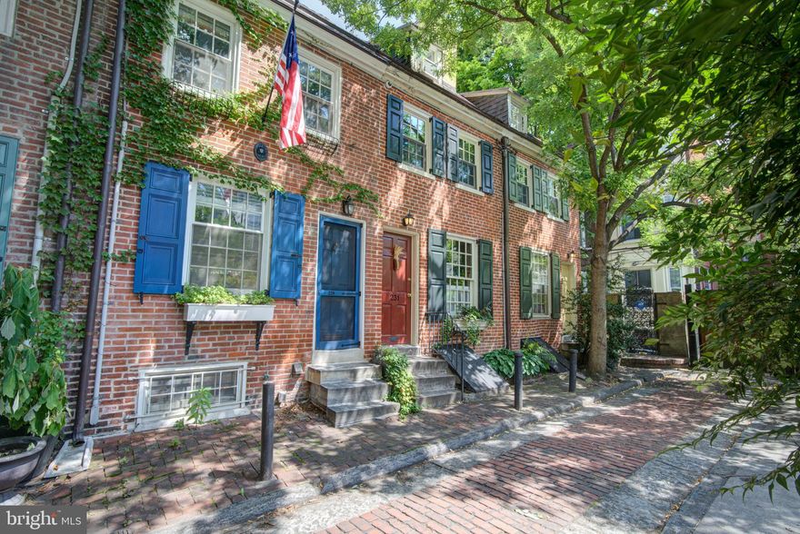 A storybook home situated on a historic Cobblestone street with luxuriously charming upgrades that have preserved the history and yet embraced a fresh new look: Welcome to 229 S. Jessup Street, in a secluded corner with no through-traffic which lends charm to the quiet locale. As featured in Philly Mag, this rehabbed home is located on a quiet street filled with Philadelphia history. The updated kitchen features gorgeous granite countertops and a touch of Calcutta gold marble backsplash. Enjoy a Capital gas range with a vented hood to the exterior, stainless steel Bosch dishwasher, stainless steel fridge, and abundant counter space. Off the kitchen, enter a private garden oasis through your french doors- which won first prize in the Pennsylvania Horticultural Society's City Gardens Contest. Enjoy exposed brick in the living room, a beamed ceiling bedroom on the second floor, and kings-width original flooring in the dormer bedroom. The wood beams in the ceiling have been newly coated to help keep the natural color and sealed for protection. The living room features a remotely operated fireplace and the bedroom also has a romantic fireplace. The updated, tile-drenched, bright bathroom has plenty of natural light! The bathroom has been updated with moisture and mildew-resistant paint. The newly finished partial basement has an abundance of storage built in and a Bosch Washer and Dryer. Also including central air, newer, energy-efficient windows and an external insulation system offer energy efficiency. Inset lighting throughout, combined with incredible natural light helps to highlight all that is wonderful about this cozy one-of-a-kind offering. Requirements: Applicants to make 3x the monthly rent in verifiable net income, credit history to be considered, no evictions within the past 4 years, and must have a verifiable rental history with on-time rental payments. Exceptions to this criteria may exist under the law and will be considered.