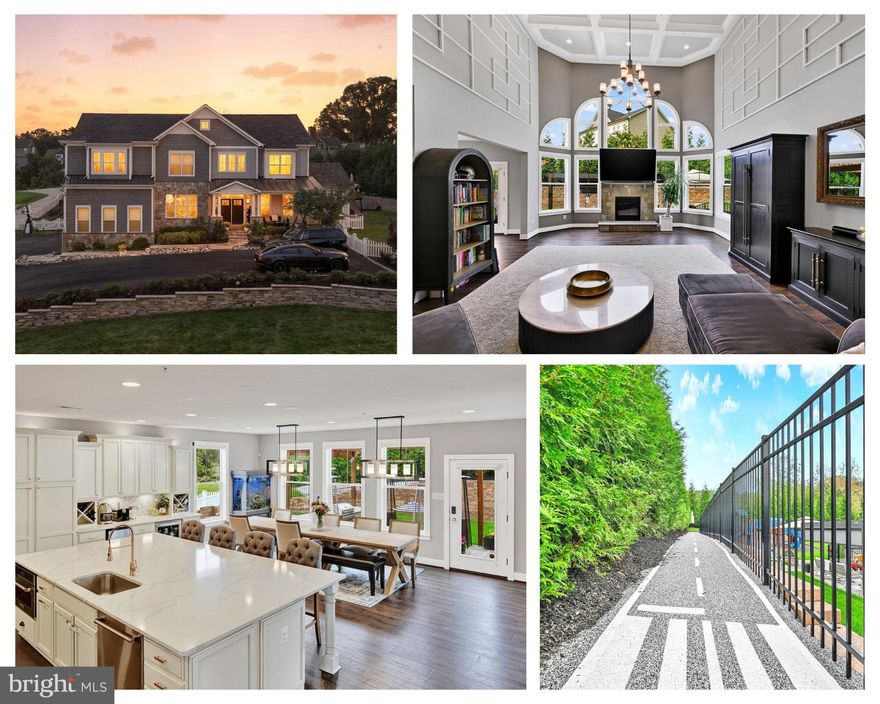 Welcome to 1107 Cowpens Ave, a stunning retreat situated in Limekiln Farms, one of Towson’s most sought-after neighborhoods. Over 7,500 sq ft of sophisticated living across three levels, where no expense has been spared. Look no further, this home is one-of-a-kind featuring a custom home movie theatre, full in home bar ideal for entertaining, professional grade outdoor track and bocce court, oversized custom swing-set, plus three floors of beautifully designed living space perfect for any family!

Step through a custom double front door into a 25-ft foyer with a striking chandelier and grand staircase. This open-concept home is masterfully layered with imported finishes and bespoke millwork details throughout. The chef's kitchen is a true showpiece with a 11 ft by 7 ft Calcutta Marble custom island built for lavish entertaining, high end appliances, and a full coffee bar with built in wine fridge and ice maker. The adjacent sun drenched morning room stuns with ample space for hosting family or friends. The first-floor layout thoughtfully contains a executive home office, sunroom, and two newly renovated bathrooms. 

Upstairs, the oversized primary suite is a sanctuary of refinement, boasting a unique his and hers double walkthrough shower, spa level soaking tub, custom fully outfitted California closet. Three additional bedrooms are complimented by a Jack and Jill bathroom and an en suite bathroom plus a conveniently located laundry room for both comfort and ease.

The show-stopping finished basement is a hidden gem located behind a speakeasy style custom sliding bookshelf door, features a large custom home movie theatre with both a mounted  projector and TV, plus custom AV and full surround sound speakers. Around the corner is a full wet bar perfect for entertaining including a beverage fridge, wine fridge, and stunning custom floor to ceiling wine storage wall. The basement also contains 2 additional bedrooms, a full bathroom with custom upgraded finishes, and an adjacent music room.

Seamless indoor-outdoor entertaining was at the forefront when designing the large blue stone patio showcasing a custom marble topped outdoor kitchen with a built-in grill and outdoor fridge. For additional entertaining space this home features a cozy fire pit area with ample seating for you and guests. Two custom multi-season pergolas create the perfect ambiance with accent lighting, heaters, and two sunshades for extra coverage.

Additional highlights include 10' ceilings, radiant heat in all bathrooms, whole-house built in Sonos ceiling speakers (interior and exterior), multiple additional WiFi access point to ensure connectivity, CAT6 in all rooms, oversized fully finished garage with epoxy floors and top of the line wooden garage door (with the highest R factor), plus fully fenced and gated grounds.