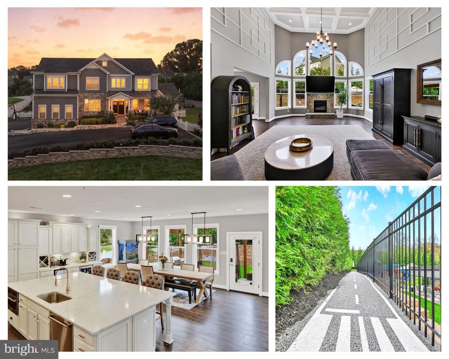 Welcome to 1107 Cowpens Ave, a stunning retreat situated in Limekiln Farms, one of Towson’s most sought-after neighborhoods. Over 7,500 sq ft of sophisticated living across three levels, where no expense has been spared. Look no further, this home is one-of-a-kind featuring a custom home movie theatre, full in home bar ideal for entertaining, professional grade outdoor track and bocce court, oversized custom swing-set, plus three floors of beautifully designed living space perfect for any family!

Step through a custom double front door into a 25-ft foyer with a striking chandelier and grand staircase. This open-concept home is masterfully layered with imported finishes and bespoke millwork details throughout. The chef's kitchen is a true showpiece with a 11 ft by 7 ft Calcutta Marble custom island built for lavish entertaining, high end appliances, and a full coffee bar with built in wine fridge and ice maker. The adjacent sun drenched morning room stuns with ample space for hosting family or friends. The first-floor layout thoughtfully contains a executive home office, sunroom, and two newly renovated bathrooms. 

Upstairs, the oversized primary suite is a sanctuary of refinement, boasting a unique his and hers double walkthrough shower, spa level soaking tub, custom fully outfitted California closet. Three additional bedrooms are complimented by a Jack and Jill bathroom and an en suite bathroom plus a conveniently located laundry room for both comfort and ease.

The show-stopping finished basement is a hidden gem located behind a speakeasy style custom sliding bookshelf door, features a large custom home movie theatre with both a mounted  projector and TV, plus custom AV and full surround sound speakers. Around the corner is a full wet bar perfect for entertaining including a beverage fridge, wine fridge, and stunning custom floor to ceiling wine storage wall. The basement also contains 2 additional bedrooms, a full bathroom with custom upgraded finishes, and an adjacent music room.

Seamless indoor-outdoor entertaining was at the forefront when designing the large blue stone patio showcasing a custom marble topped outdoor kitchen with a built-in grill and outdoor fridge. For additional entertaining space this home features a cozy fire pit area with ample seating for you and guests. Two custom multi-season pergolas create the perfect ambiance with accent lighting, heaters, and two sunshades for extra coverage.

Additional highlights include 10' ceilings, radiant heat in all bathrooms, whole-house built in Sonos ceiling speakers (interior and exterior), multiple additional WiFi access point to ensure connectivity, CAT6 in all rooms, oversized fully finished garage with epoxy floors and top of the line wooden garage door (with the highest R factor), plus fully fenced and gated grounds.