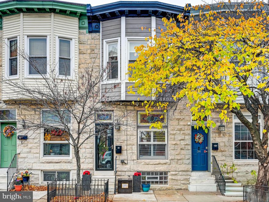 Welcome to 36 S. Ellwood Avenue—the home you have been waiting for! Featuring a coveted parking pad and a two-story outdoor deck, this stylish Baltimore rowhome with so many amenities is just steps from Patterson Park, where morning runs, dog walks, weekend festivals, and sunset picnics are part of the everyday rhythm. This home blends the charm of classic city architecture with the modern updates today’s buyers crave.

Inside, an open-concept main level creates an easy flow from the living room to the dining area and into a contemporary kitchen outfitted with stainless steel appliances, a kitchen island, large pantry, modern cabinetry, and plenty of prep space. Exposed brick and warm hardwood floors add the character that makes Baltimore rowhomes so beloved, while large windows bring in great natural light.  Upstairs, two well-sized bedrooms offer comfort and style, complemented by two updated full baths with clean, modern finishes. The primary bedroom features an en suite bathroom. The finished basement adds valuable versatility—ideal for a home office, gym, creative studio, and guest bedroom—and includes an additional full bath for convenience.  Enjoy a spacious two-story deck that was outfitted with brand new, durable Trex decking material in 2020. The roof top portion showcases views of the Baltimore City skyline and the Patterson Park Observatory for a night under the stars. Perfect for grilling, relaxing, or creating your own outdoor oasis.

Living here means fully embracing the Patterson Park lifestyle. You’re close to the park’s dog park, athletic fields, walking paths, and year-round community events, along with easy access to Canton, Fells Point, Highlandtown, and all the neighborhood cafés, breweries, and local favorites. Completely rehabbed from top to bottom in 2013, it’s a move-in-ready home with walkability, character, and a strong sense of community. If you’re looking for a home that blends modern comfort with an active, social, park-centric lifestyle, 36 S. Ellwood Avenue is ready to welcome you home!