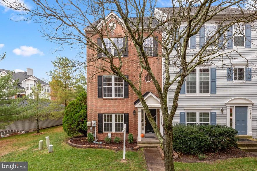 You do not want to miss this beautifully updated brick front end unit townhouse in a desirable community of Stone Creek at Russett.  Updates include roof replacement (Nov 2021), freshly painted interior & exterior (Sep 2021), updated kitchen cabinetry &  granite countertop (Aug 2021) , updated bathrooms (Jul 2021). 

This masterpiece features 3 br|2.5 ba with beautiful hardwood flooring throughout the entire unit. Mastersuite with cathedral ceilings, walk-in closet,  jacuzzi tub, and wifi enabled speakers.  Huge open plan living room with dining area w/ bay window. Large Country Kitchen with tons of space for table + more. Two car garage with cabinetry, and sealed garage floor. Deck off kitchen, Pool, tennis & more!