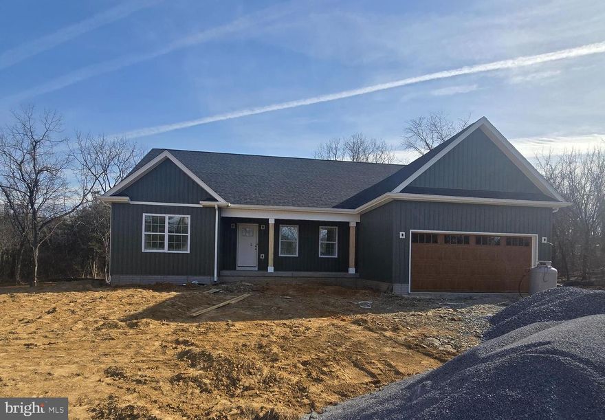 April 6th 2026 delivery on this New ranch home  with Potomac River Access!!!

This 1,670 square foot Ranch style home boasts the sought after split bedroom design. The kitchen / dining combo is open to the expansive great room and features vaulted ceilings. Granite, ceramic, luxury vinyl plank flooring, carpet and stainless steel appliance package. Primary bath has a separate tiled shower and soaking tub. 

Home is larger than it looks providing maximum usage of interior space. The front porch is great for evenings relaxing in a country setting that is close to amenities!

Buyer pays transfer tax stamps. Measurements are approximate. The pictures will be similar to your new home .