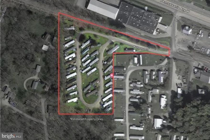 35 LOTS / 33 LOTS OCCUPIED / NO PARK OWNED HOMES / PUBLIC WATER / PUBLIC SEWER / 5 MILES FROM WALMART / $215 LOT RENT PLUS WATER, SEWER, & TRASH.

Current owner has a property manager onsite. Increase lot rent and fill 2 vacant lots for value add.  

Property appraised for $1,000,000 in December 2021. Appraisal and survey are available for review.

Call for more information!

*Seller agent is related to seller*
*Age of MHP and Assessed value are estimated*