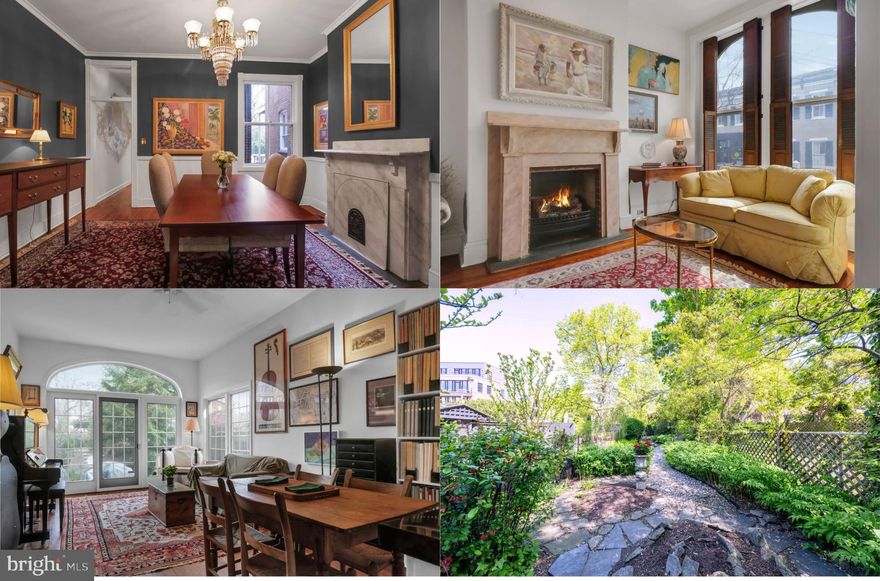 Presenting an exquisite opportunity to own a piece of Frederick's charm with this meticulously crafted property located at 241 E Church Street, Frederick, MD 21701. This home stands as a testament to unique elegance, skillfully blending classic architectural features with artistic touches and modern conveniences, offering a seamless mix of old-world charm and contemporary living.

Upon arrival, you are immediately captivated by the stunning front entrance, leading to a private, glass-enclosed vestibule that sets a tone of exclusivity and sophistication. As you step through the double doors, you're greeted by a formal sitting room that radiates refinement, enhanced by an elegant gas fireplace and custom faux painting by a renowned local artist. This artistic elegance flows seamlessly throughout the home, from the spacious dining room adorned with detailed moldings, perfect for hosting, to the original shutters that add a touch of historical beauty.

The kitchen, charming and functional, serves as a delightful space for culinary exploration, leading to an expansive extension that doubles as a family room or music room, a versatile area for relaxation or creative pursuits. Venture outside to discover the meticulously manicured oasis of an Italian garden-inspired massive rear yard, inviting serene outdoor living.

The ground level also features a convenient half bath, while the upper level accommodates two bedrooms plus a full bath and an office/sitting room, easily convertible back into a third bedroom. The primary suite is a haven of tranquility, with skylights that introduce natural light, a Juliet balcony overlooking the rear garden, built-in storage, luxurious bath, and ample space.

Additional comforts include a basement for storage, a Swedish furnace and separate AC compressor, and recent upgrades such as new wood flooring in the main bedroom and updated skylights, ensuring the home's functionality and aesthetic appeal are maintained.

Perhaps one of the most appealing aspects of this property is its location. Nestled just a few blocks away from the vibrant heart of downtown historic Frederick, the home offers an unparalleled lifestyle of convenience and walkability. Enjoy easy access to a plethora of dining, shopping, and entertainment options, all while residing in a residence that exudes historical elegance and modern sophistication.

With its exceptional location, bespoke garden that could grace the pages of prestigious magazines, and the perfect blend of artistic flair and modern amenities, 241 E Church Street is more than a home—it's a masterpiece awaiting its next steward. Embrace the opportunity to live in a property that offers both the privacy of a stunning Italian garden and the vibrant lifestyle of downtown Frederick.**$5K credit towards adding back the two walls in upper level office/sitting room to convert back to the 3rd bedroom- local licensed contractor can do the work- call alt agent for details!