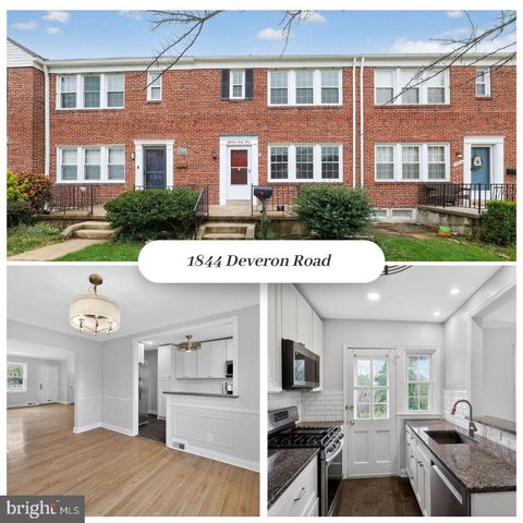 Townhouse For Sale - 1844 Deveron Road<br/> TOWSON, MD 21286