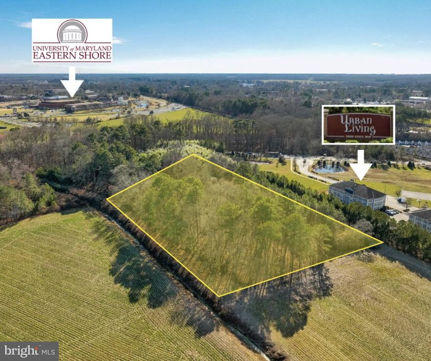 This Property is only 1 of 5 parcels zoned I-1 Light Industrial within a 14 mile radius of Princess Anne, inside of Somerset County,  This Property sits on the boarder of the town of Princess Anne. Has deeded access from Loretto Rd. Property has a house, a detached garage and several outbuildings remaining. This property is adjacent  to Urban Living on UMES Blvd and right down the road from University of Maryland Eastern Shore (UMES).