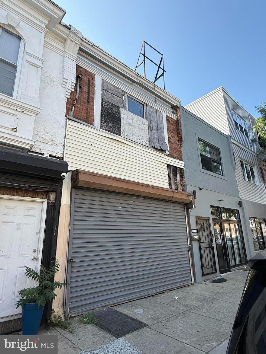 Opportunity knocks at 1421 Point Breeze Avenue, a spacious mixed-use property primed for transformation. Located in one of Philadelphia’s fastest-developing neighborhoods, this large building is surrounded by new construction, renovated homes, and thriving local businesses.

Currently configured for commercial and residential use, the property offers flexibility for a full residential conversion (pending zoning verification) or a hybrid setup: live upstairs while generating rental income from a street-level storefront. The structure needs rehab, but the potential is immense for developers, investors, or savvy owner-occupants.

Bring your vision and capitalize on the energy of Point Breeze. Sold as-is. Buyer responsible for all due diligence, including zoning and permits.