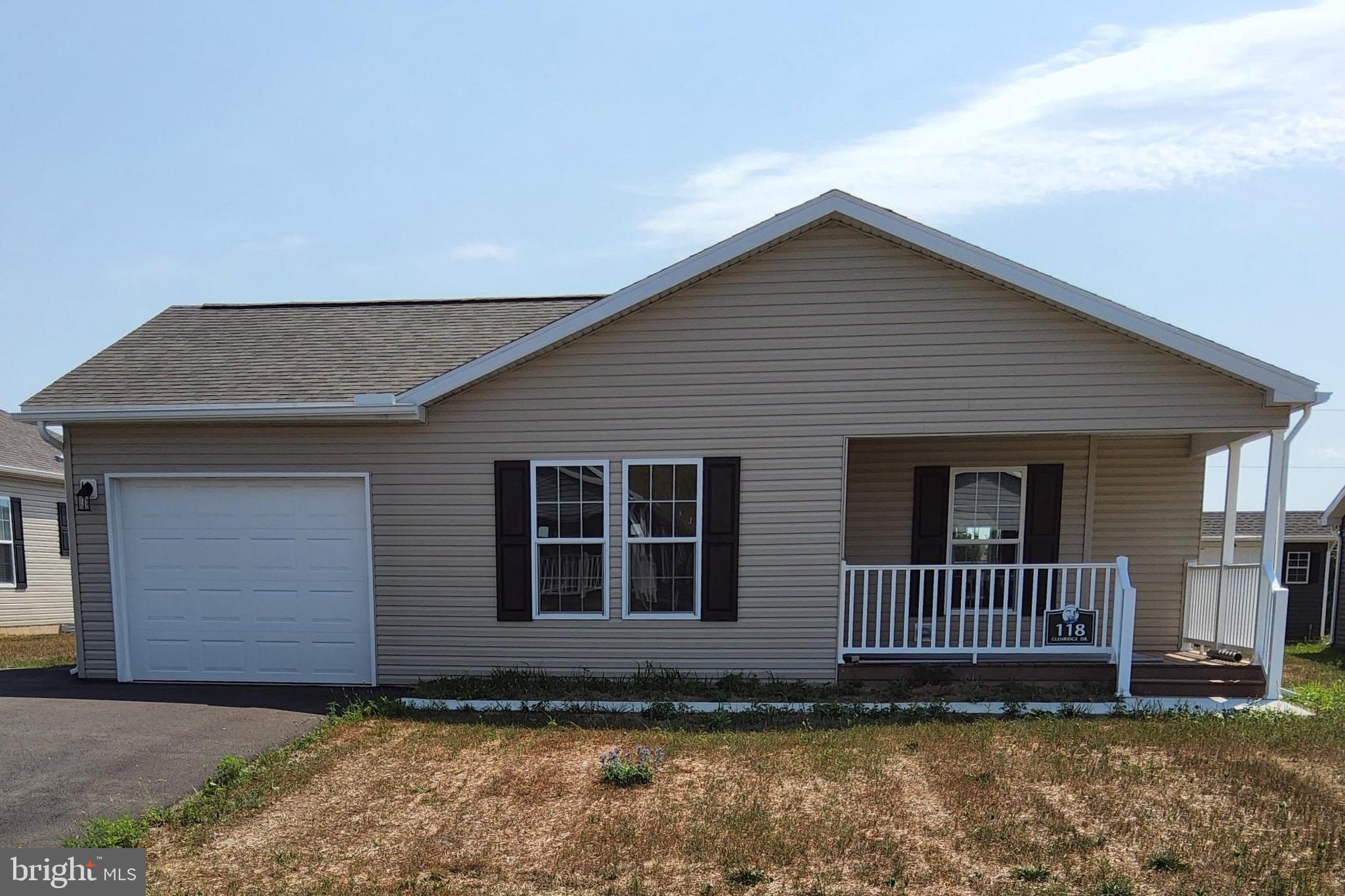 New construction, never-before-lived in, 1-floor, 1-step entry appx. 1,400 sq. ft. 2 bed/2 bath with home office/den manufactured home. Set amongst other all-new homes at the newest active adult 55+ community in region, this home features open living spaces with a feature-packed kitchen, stainless steel appliances, an attached 1-car garage with macadam driveway and covered front and rear sitting porches. All (underground) public utilities, LP gas heat, high-speed connectivity and a friendly, welcoming community convenient to the region's amenities make this home one to not miss.