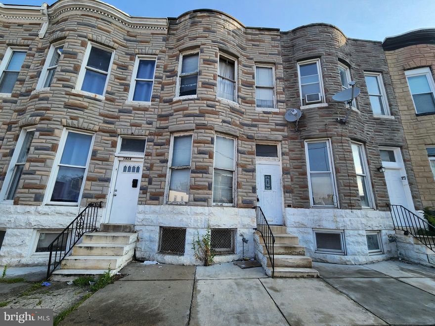 ONLINE AUCTION: Bidding begins 7/14/2025 @ 10:00 AM. Bidding ends 7/16/2025 @ 6:30 PM. List Price is Suggested Opening Bid. Deposit: $5,000

Two-story townhome located in the Sandtown-Winchester neighborhood.
Near Harlem Park and Westside Shopping Center, offering access to green space and retail options.
Closest major traffic arteries are N Fulton Ave and N Monroe St.
Property is believed to be vacant.