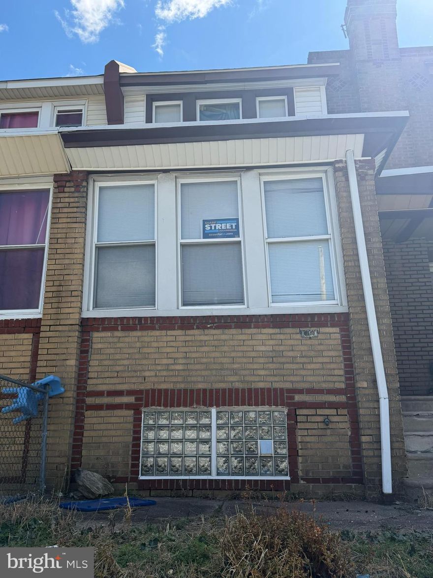 Great investment deal in the Northwood Neighborhood of Philadelphia, PA over on 5159 Pennway St, 
Philadelphia, PA 19124. t's a 3 Bedroom with 1 bath and has 1,327 sq. ft., currently tenant occupied. 
Perfect for investors or savvy buyers. This property offers endless possibilities: flip it, rent it, hold it, or 
customize it to suit your vision! 
Additional Information/Conditions:
•Purchasing with tenants in place / Good paying tenants - been there 18 years
•Some brick pointing needed in the front and back of the property
•Back siding needs to be removed or replaced
•Garage door framing needs to be replaced
•Back room and front room has some cracking on the walls
•Front room has some cracking throughout the ceiling
•Kitchen needs a full update
•Some visible damage to the living room ceiling, potentially from a leak in the past
•Property has pipe insurance
Terms:
Cash, Hard or Private Money only. The property comes in "AS-IS" condition. Buyer pays all closing costs, 
escrow fees, and transfer tax.
Open escrow with a $5,000 non-refundable earnest deposit to our title company of choice.
Buyer to verify all information as seller makes no claims
or warranties expressed or implied. Buyer must perform due diligence and hold seller harmless.
NONE of the info above is deemed accurate and is for informational purposes only. Seller and its members 
or representatives make no guarantees concerning property condition, value, characteristics, or financial 
benefits.