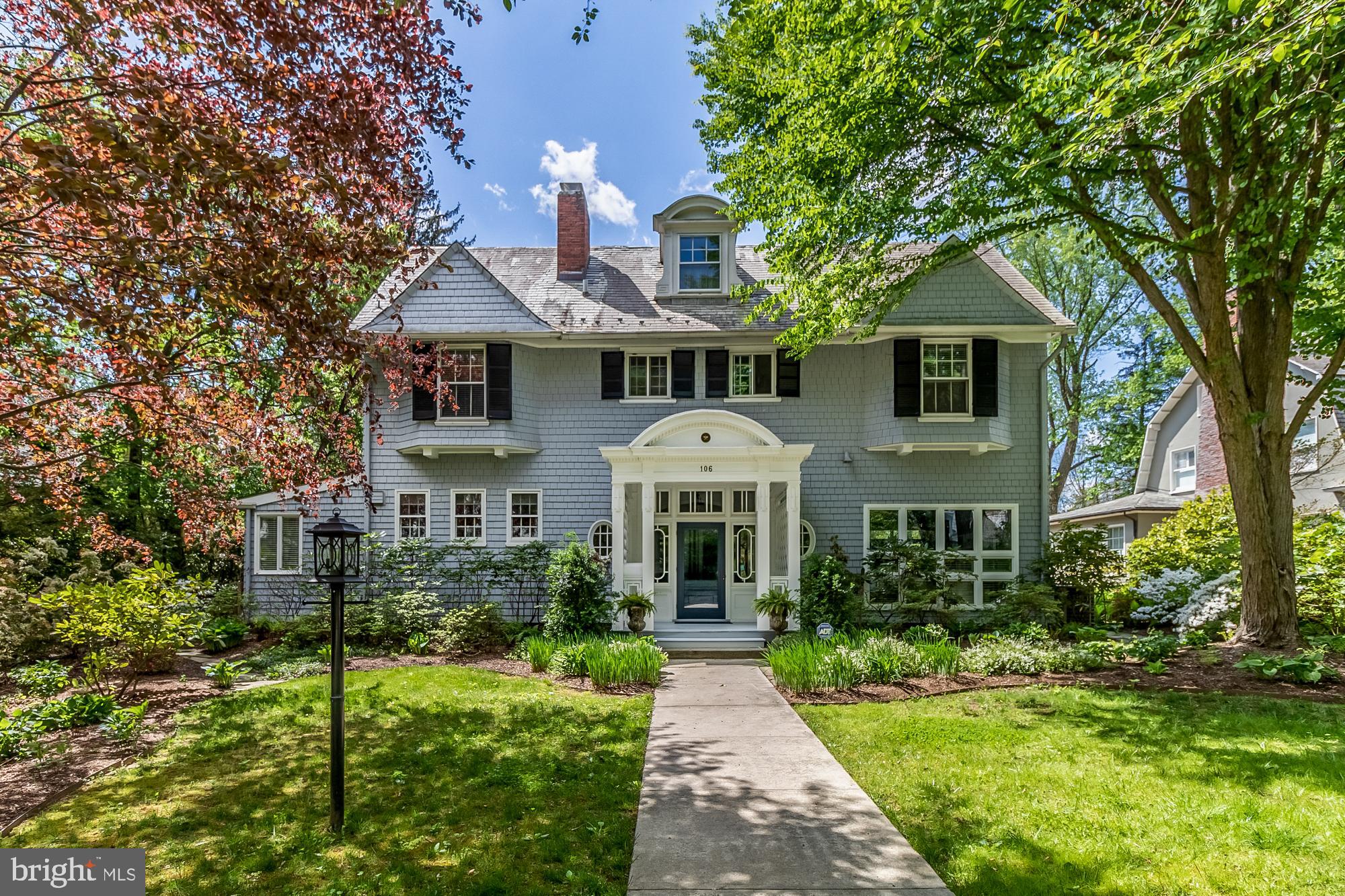 Exquisite craftsmanship and rare architectural details combine with modern luxuries in this coveted, Roland Park turn-of-the-century (circa 1904) grande dame, featured in the 2015 Maryland House and Garden Tour. Situated on the lush and winding road backing to Baltimore Country Club's open fields, the home is a seven-bedroom wood-shingle classic beauty with meticulous flair. Inside, the entrance hall is adorned with dual alcoves and a gas fireplace, French doors leading to the Family Room with built-in bookcases and the original peekaboo window to the main stairwell. The formal Living Room and gracious Dining Room both feature corner gas fireplaces and French doors leading to the glorious screened porch that overlooks the inviting in-ground swimming pool surrounded by rough-hewn Pennsylvania Bluestone and an enviable landscape of annuals and perennials to welcome you home. The Gourmet Kitchen has Soapstone counters, custom-paneled refrigerator, stainless steel gas convection oven, Appliance Pantry and a Butler's Pantry. Adjacent to the kitchen are the Laundry Room and a window-wrapped Breakfast Room/2nd Family Room addition that opens to the stone patio for dining al fresco. The top two floors boast seven bedrooms, two additional original wood-burning fireplaces (not in use), and three full bathrooms (one an Owner's ensuite) in all. Other details include: slate roof, original bell-call service, wood floors, 9.5’ ceilings, crown moulding, programmable irrigation system, recessed lighting and central air conditioning. The unfinished basement spans the footprint of the original design, is waterproofed with a French drain system and offers generous storage room and recreation space. Beyond the pool and landscaped yard is a two-car, detached garage. This outstanding property is located in one of Baltimore's most admired neighborhoods and is within walking distance to the Roland Park schools and Library, Eddie's Market, Starbucks, Cross Keys shops, and much more. Historic designation is preserved under a Conservation Deed of Easement with the National Architectural Trust.