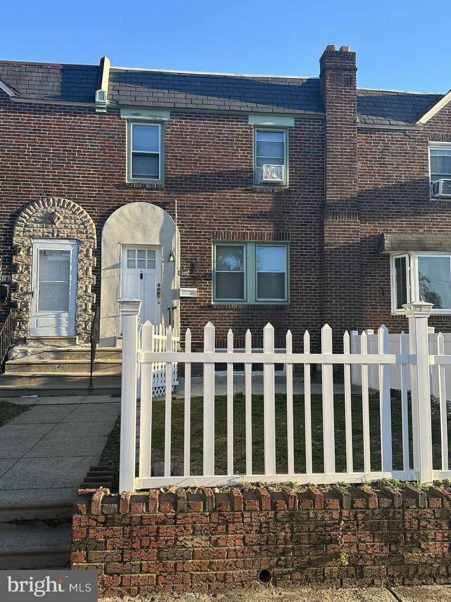 This home is located on a beautiful quiet tree lined street in Mayfair. The home offers a lovely front yard. Enter into the spacious living room which leads to a large dining room and a nice sized kitchen. There is a semi-finished basement and a garage plus one car parking in the driveway. There are three very spacious bedrooms and a hall bathroom on the second floor. The home has good character and hardwood floors throughout, under the carpet.  This property offers easy access to downtown Philadelphia or New Jersey at the Tacony Palmyra Bridge. The property is easy to show so please call the appointment center to arrange a showing.