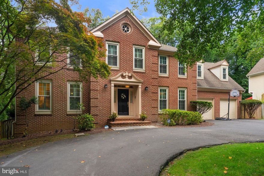 Come quickly!!  Fantastic, fully renovated Georgian Brick colonial in popular River Falls w/large lot, inviting heated pool/spa plus a large play area, major upgrades including a newer roof (approx. 2012), replacement windows, a circular drive, updated garage doors and many significant recent interior renovations. You will love the 9' ceilings on the main level and the bright & sunny interior with a practical, circular floor plan including formal living and dining rooms plus a main level laundry.  These Owners have beautifully renovated the home top-to-bottom including a newer white kitchen with stainless steel appliances, updated counters, backsplash, flooring all open to the renovated Family Room with a stunning stone fireplace and picture window. Upstairs is the oversized Owners Suite  with a walk-in closet and gorgeous, sumptuous, renovated Porcelanosa Owners Bath with a Soaking Tub, heated towel rack and a huge stall shower with double rain shower heads.  There is the Owners Sitting Room/Nursery/5th Bedroom open to the Owners Suite.  There is also a large, 2nd Primary Suite with a sitting area and renovated En Suite Full Bathroom.  Two more newly carpeted bedrooms and a beautiful renovated hall bathroom complete the upper level.    Downstairs is the fully finished, daylight, walk-out lower level with a recreation room, game area, Bonus Room/6th Bedroom, renovated full bathroom and storage.  The backyard is an entertainer's dream with a large party deck with a retractable awning, terrace, heated pool and spa and play area.  You won't need to leave home.  It's all here and ready for you.  Move-on ready, just pack your bags!!  Close to the C&O Canal, Billy Goat Trail, the Clara Barton Parkway, I-495/the Beltway.  Whitman School Cluster!